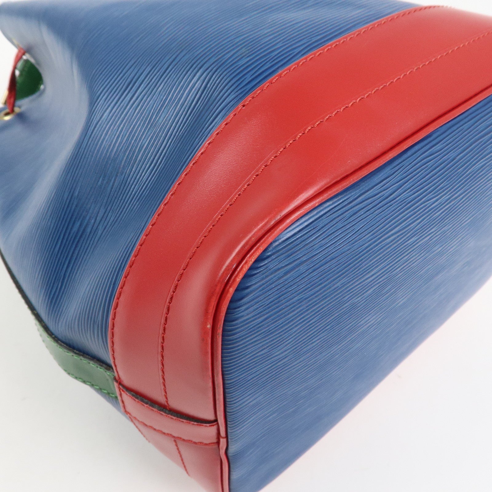 Louis Vuitton Epi Noe Tricolor Shoulder Bag Blue Green Red M44082
