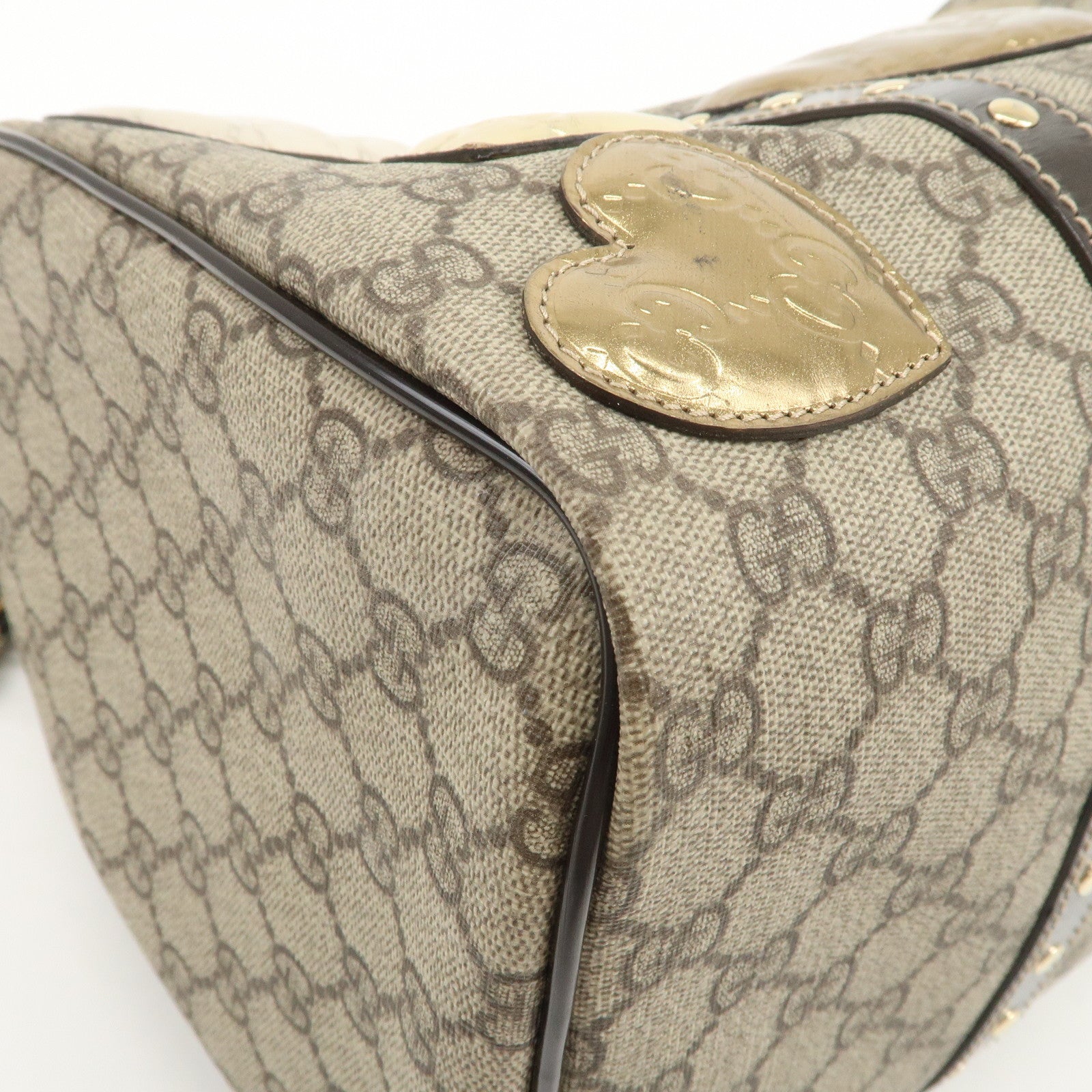 GUCCI GG Supreme Guccissima GG Plus Histoire Boston Bag 193603