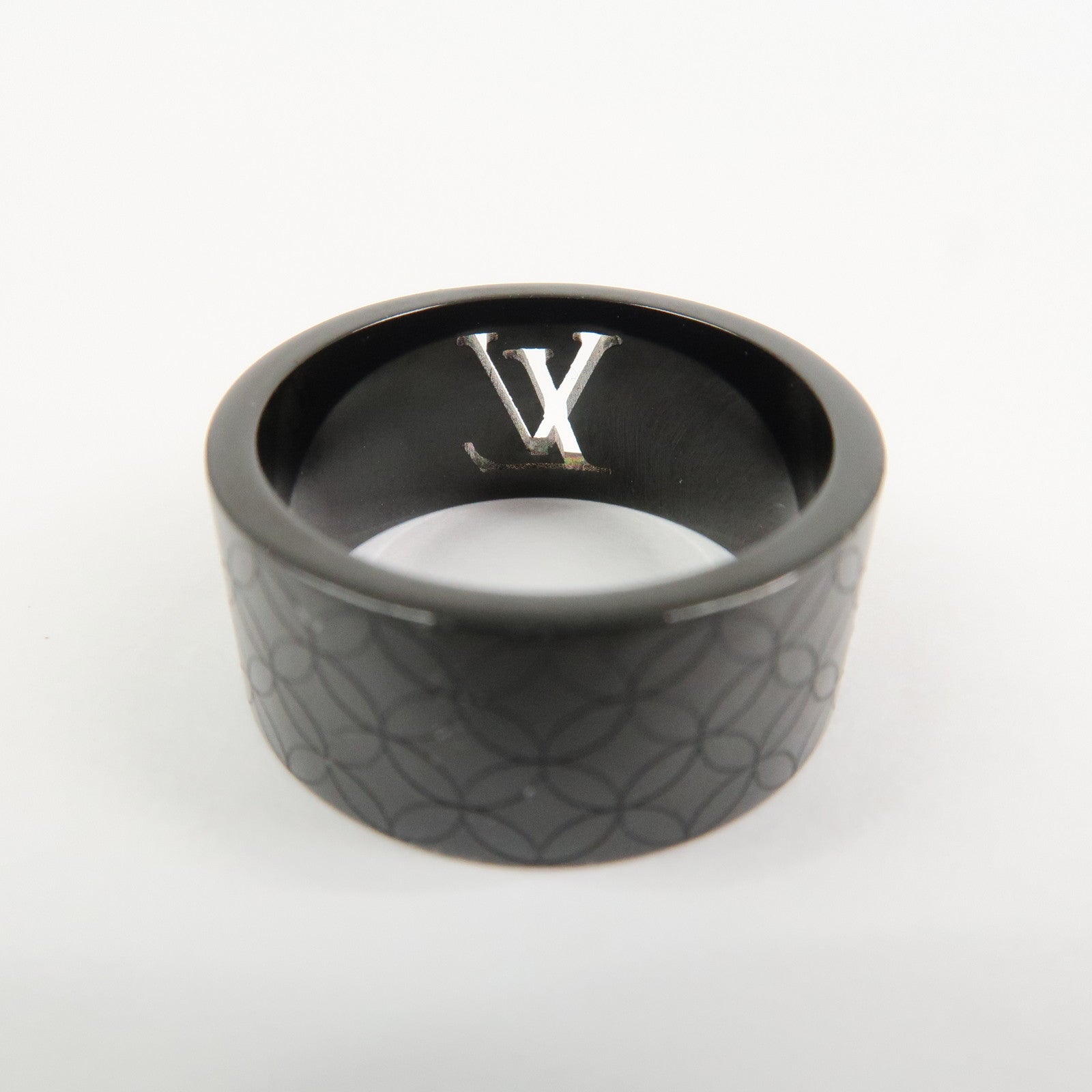 Louis Vuitton Bague Champs Élysées Metal Ring Black M66110
