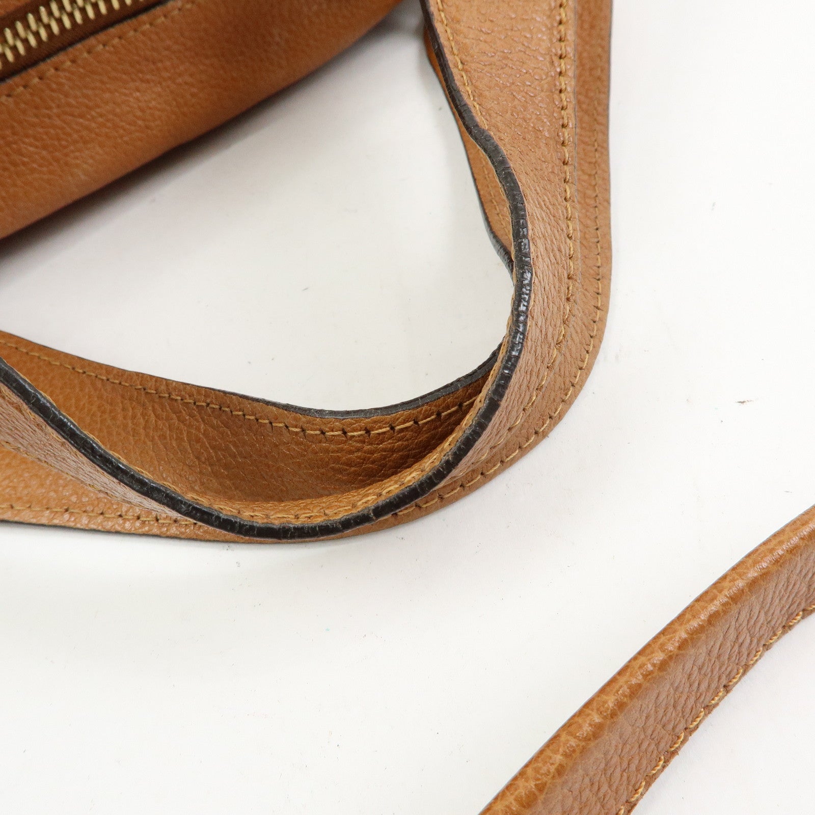 Chloe Paraty Leather 2Way Bag Shoulder Bag Hand Bag Brown