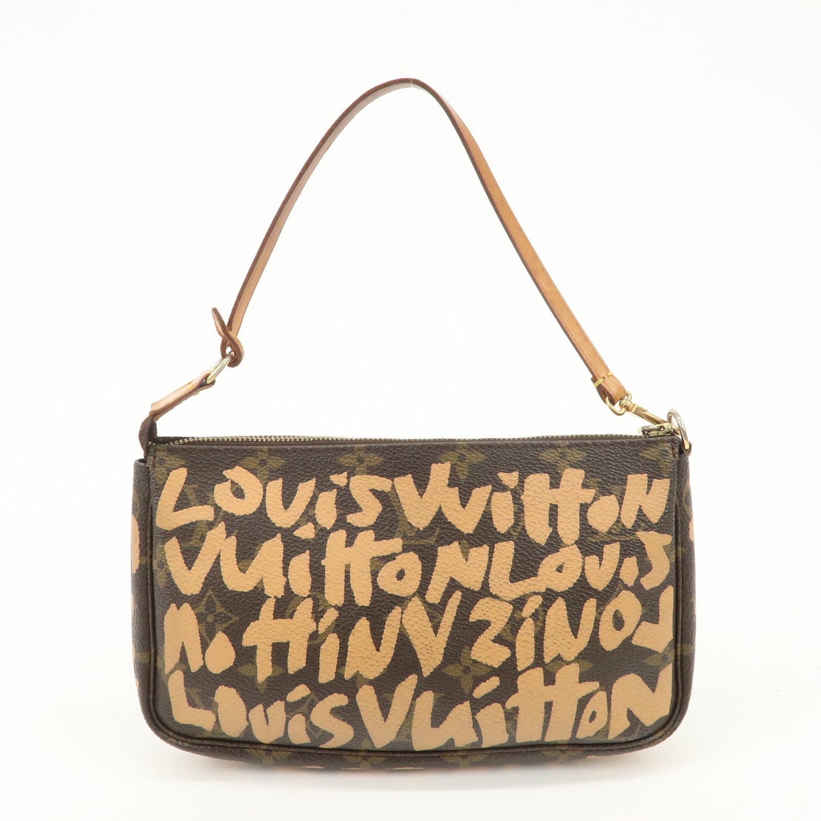 Louis Vuitton Monogram Graffiti Pochette Accessoires Peach M92193