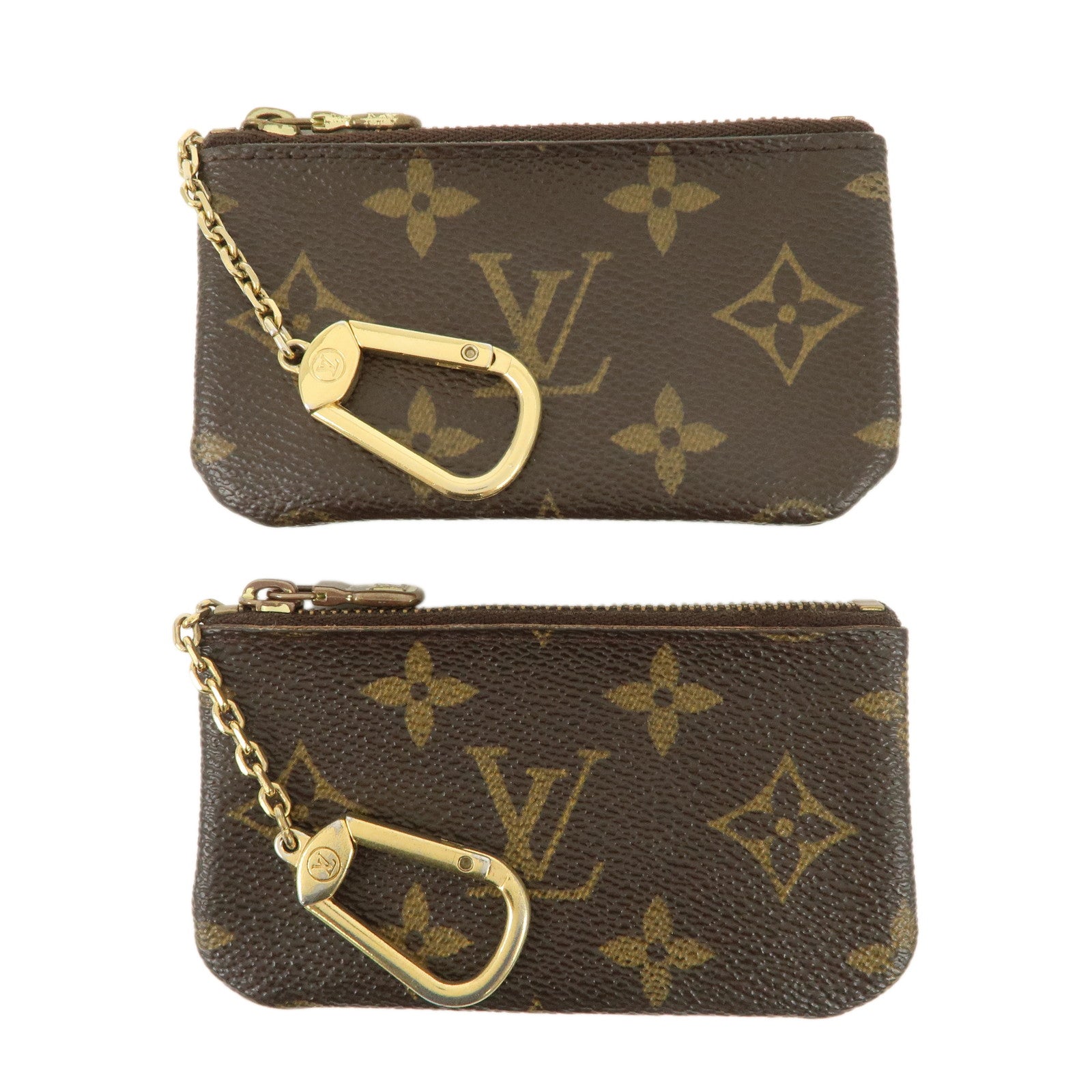 Louis Vuitton Monogram Set of 2 Pochette Cles Coin Case M62650