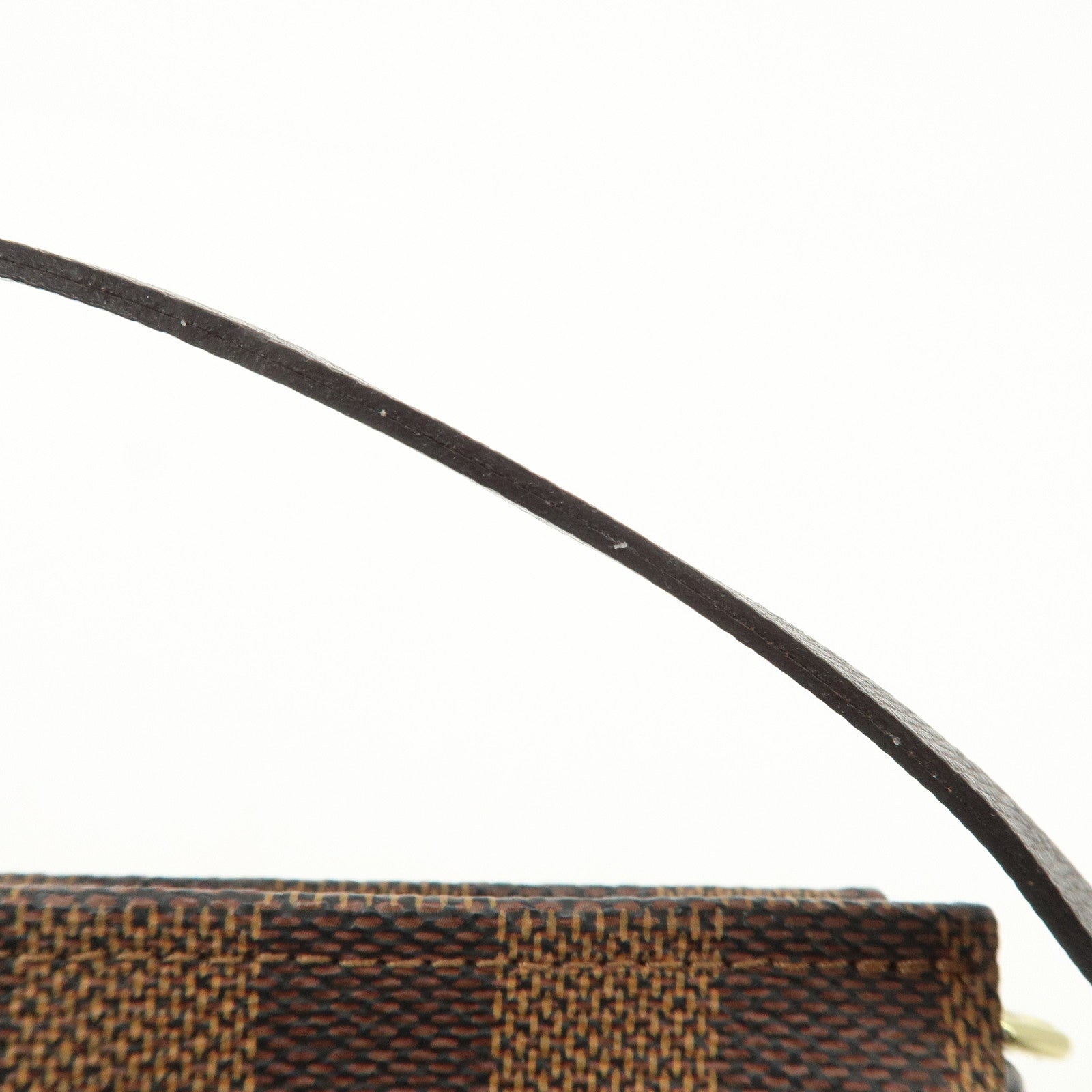 Louis Vuitton Damier Trousse Makeup Accessory Pouch Brown N51982 Used