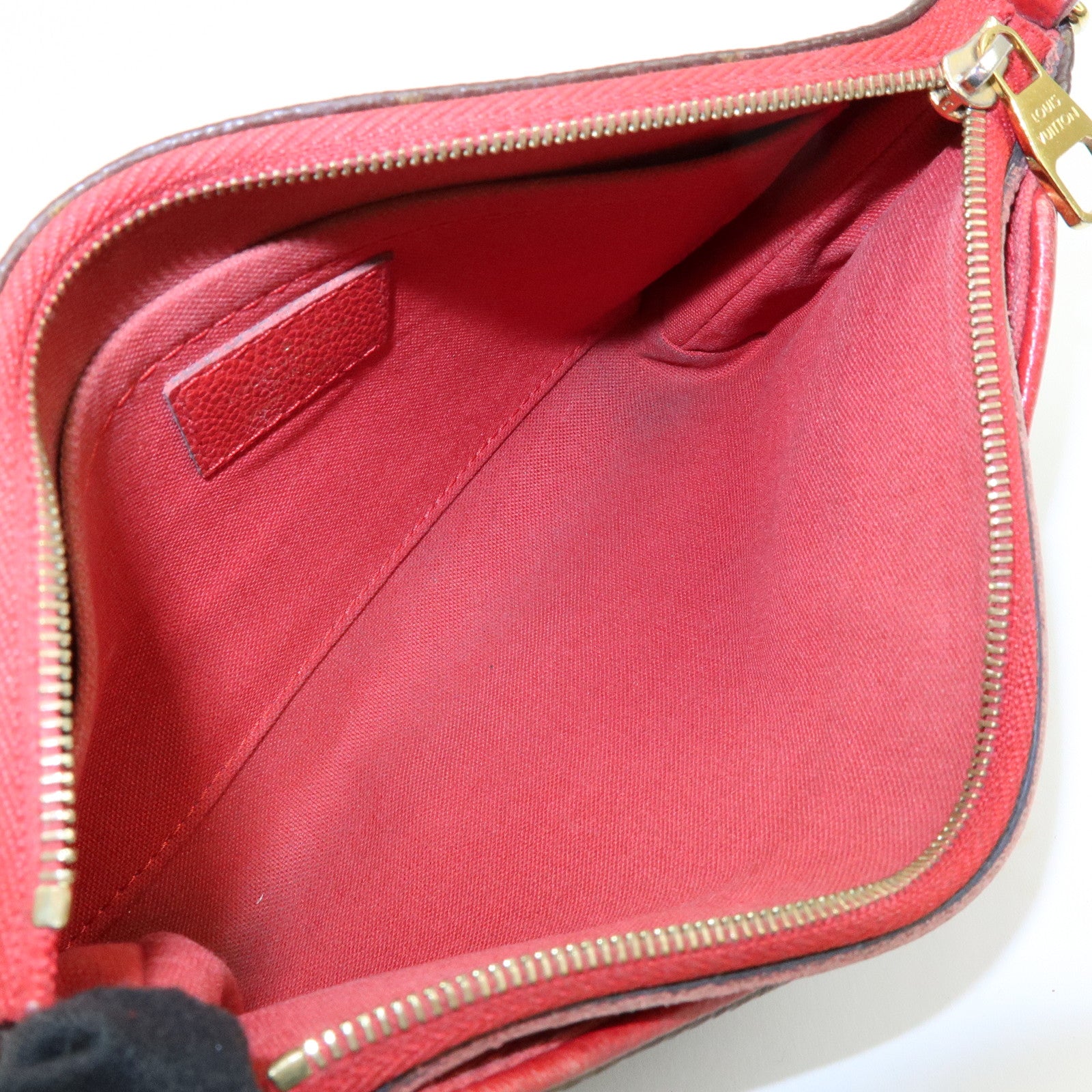 Louis Vuitton Monogram Pallas Clutch 2Way Bag Cerise M41638