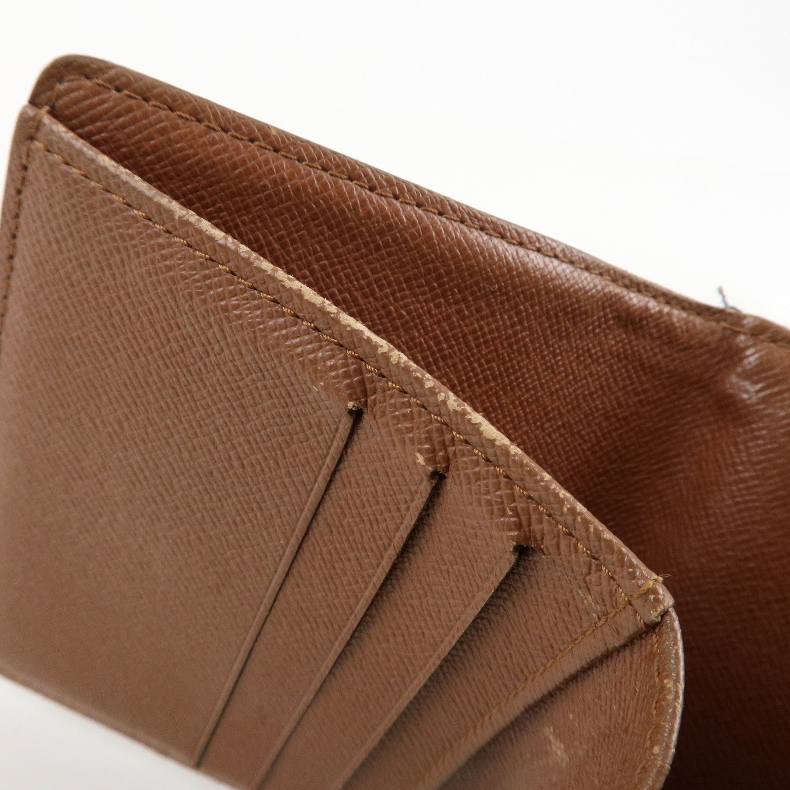 Louis Vuitton Monogram Porte Monnaie Billet Carte Credit M61652 Used