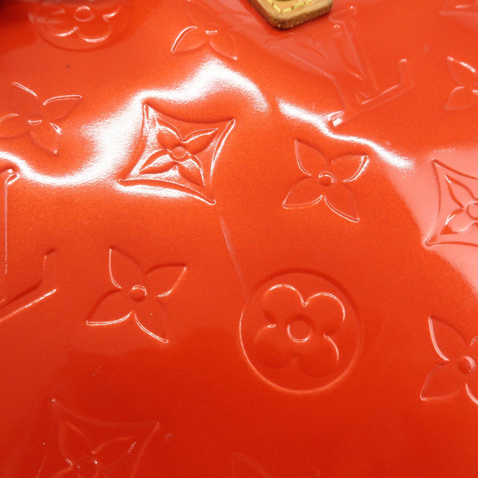 Louis Vuitton Monogram Vernis Lead PM Hand Bag Rouge M91088 Used