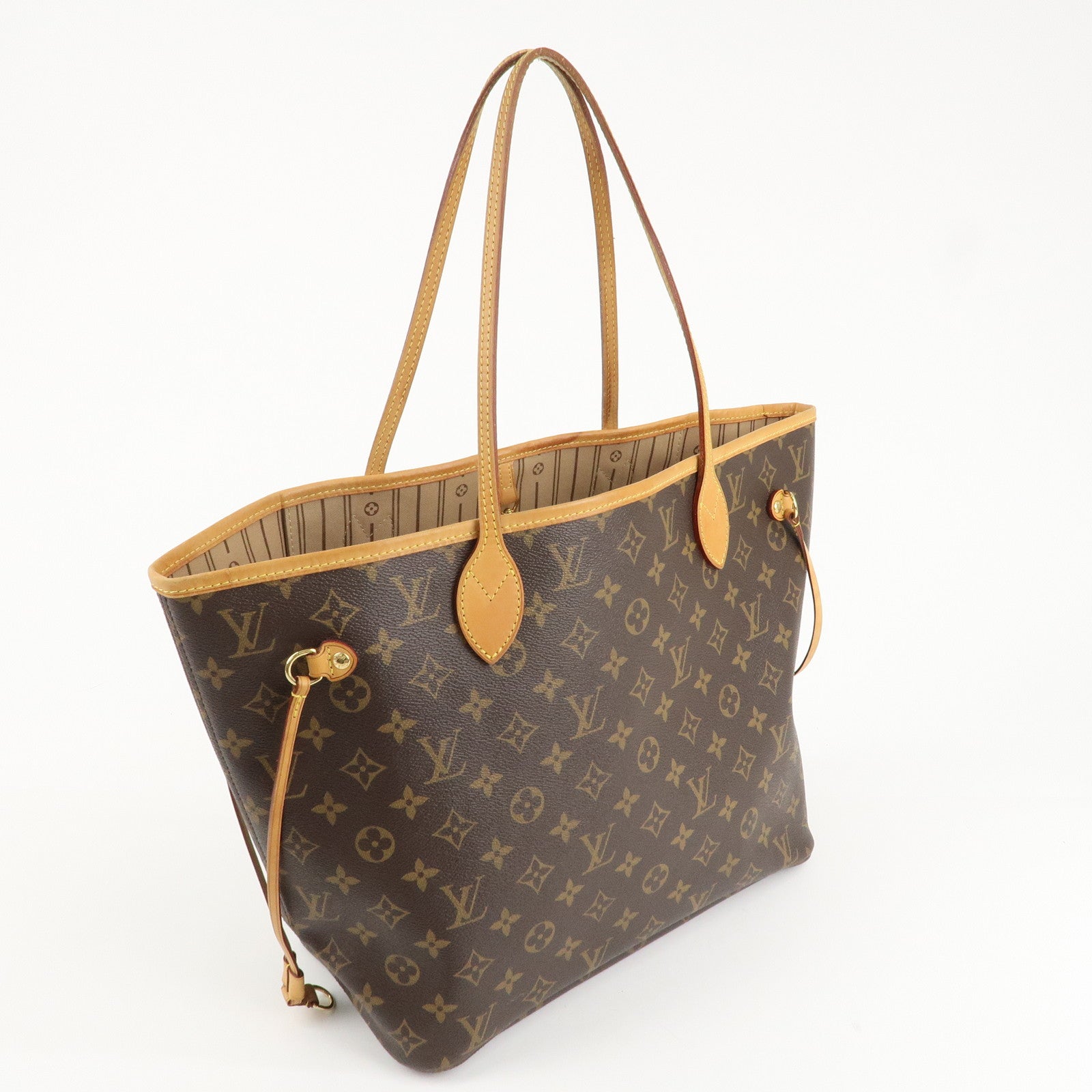 Louis Vuitton Monogram Neverfull MM Tote Bag Brown M40156 Used