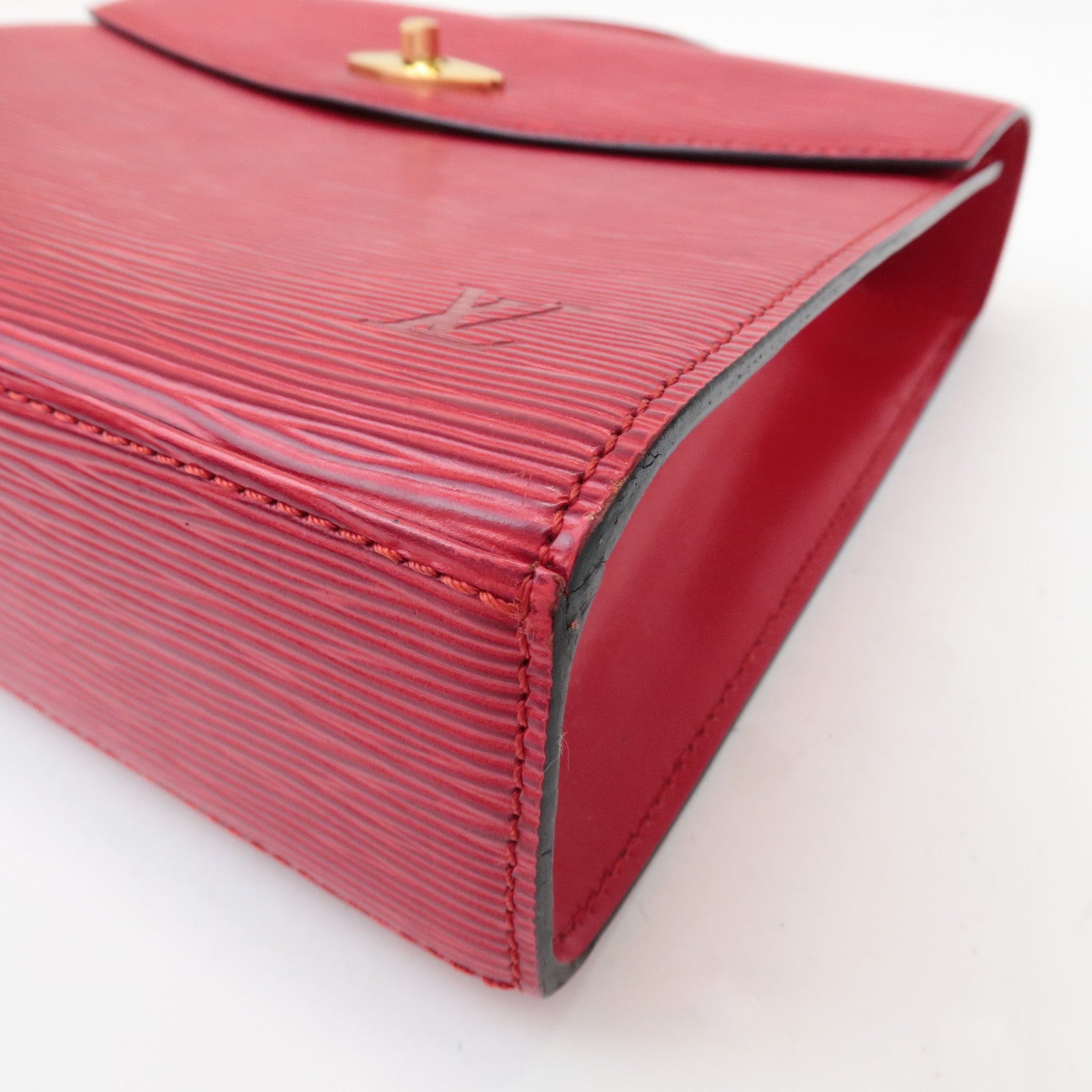 Louis Vuitton Epi Leather Marceau Hand Bag Castilian Red M52377