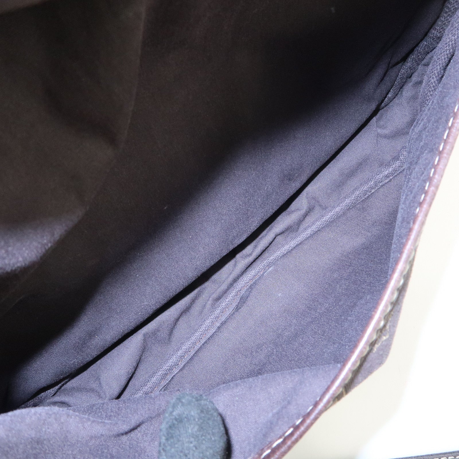 Louis Vuitton Monogram Mini Lin Saumur 30 Shoulder Bag Brown M95227