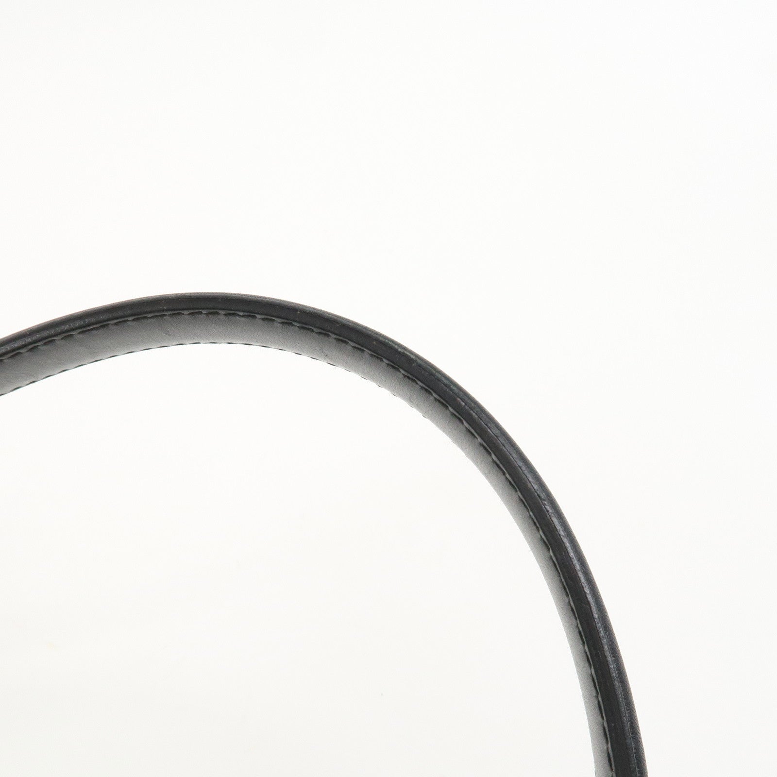 GUCCI Logo GG Canvas Leather Shoulder Bag Hand Bag Black 143745