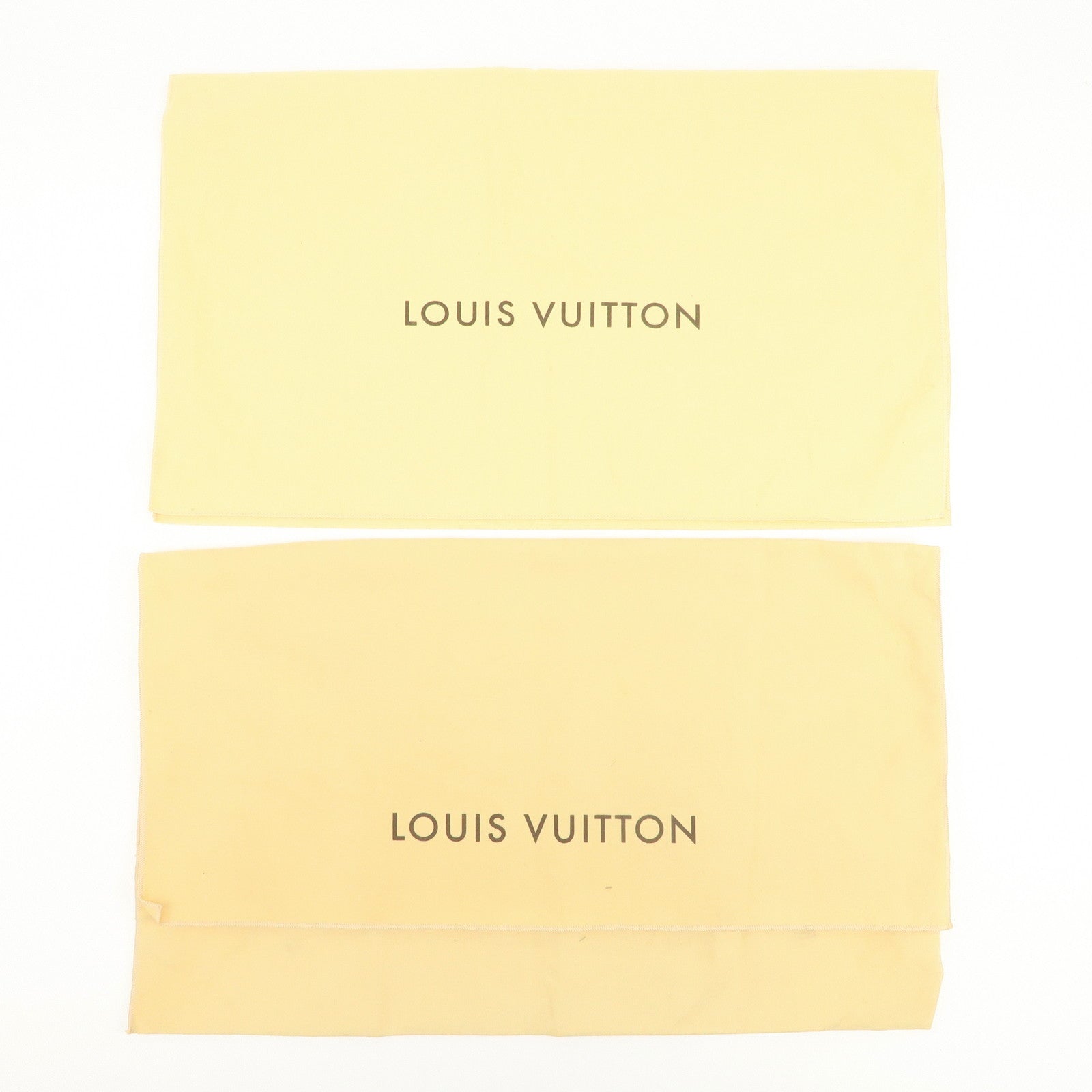 Louis Vuitton Set Of 12 Dust Bag Storage Bag Flap Style Beige