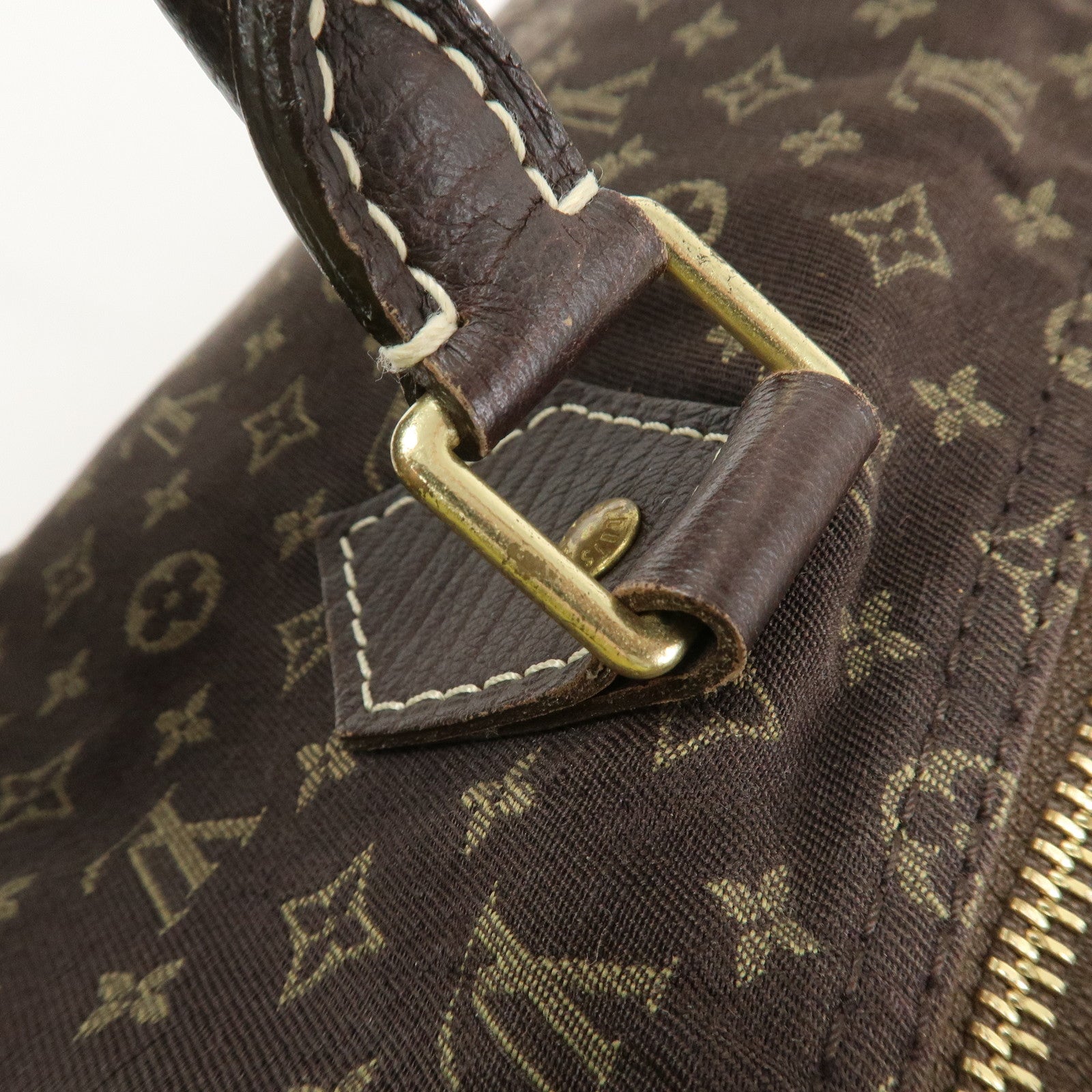 Louis Vuitton Monogram Mini Lin Speedy 30 Boston Bag Ebene M95224
