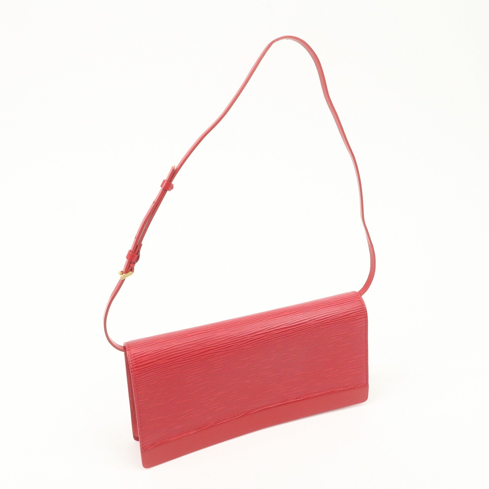 Louis Vuitton Epi leather Honfleur Cuir Hand Bag Red M5273E