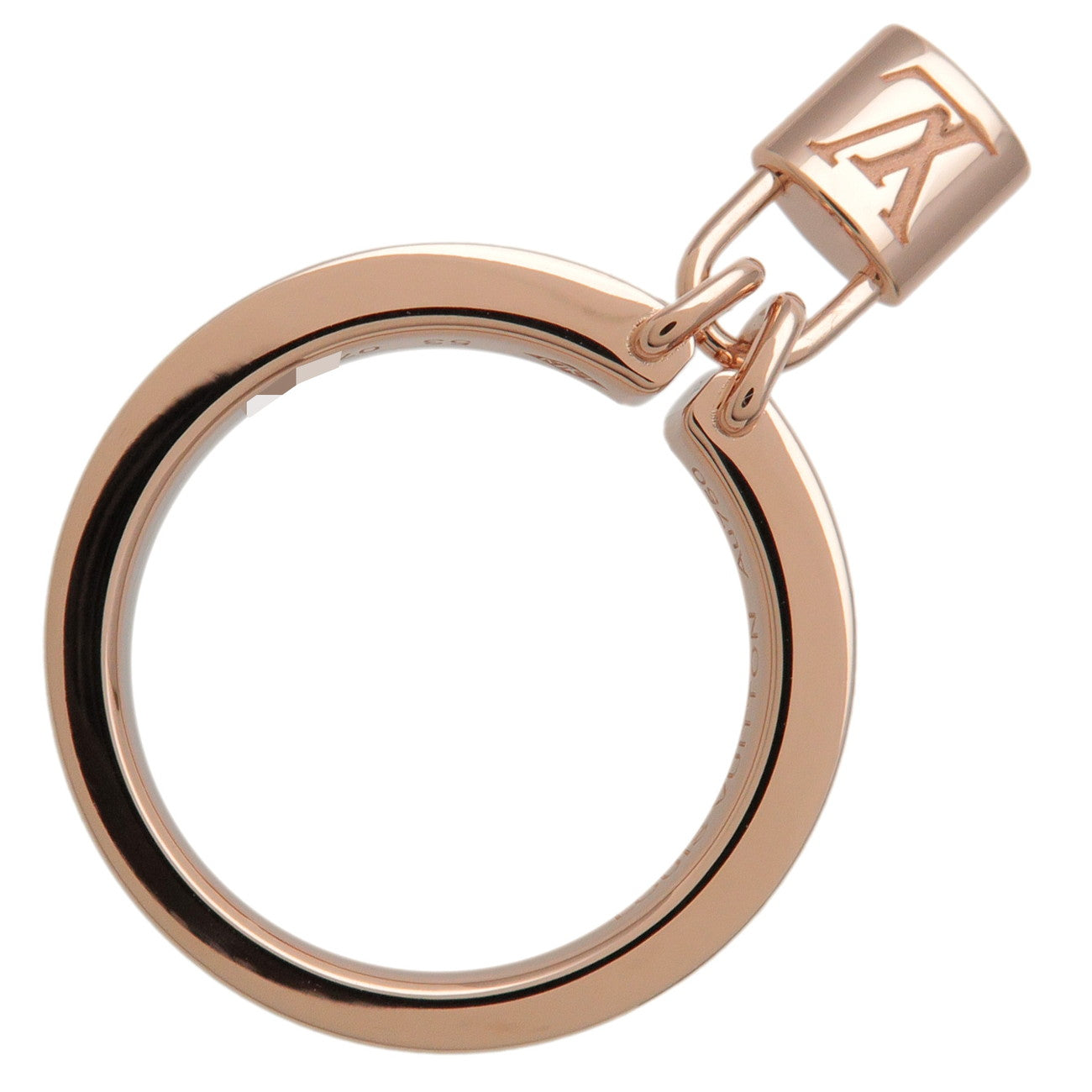 Louis Vuitton Bague Lockit Ring PM K18 750PG Rose Gold US6.5-7 EU53