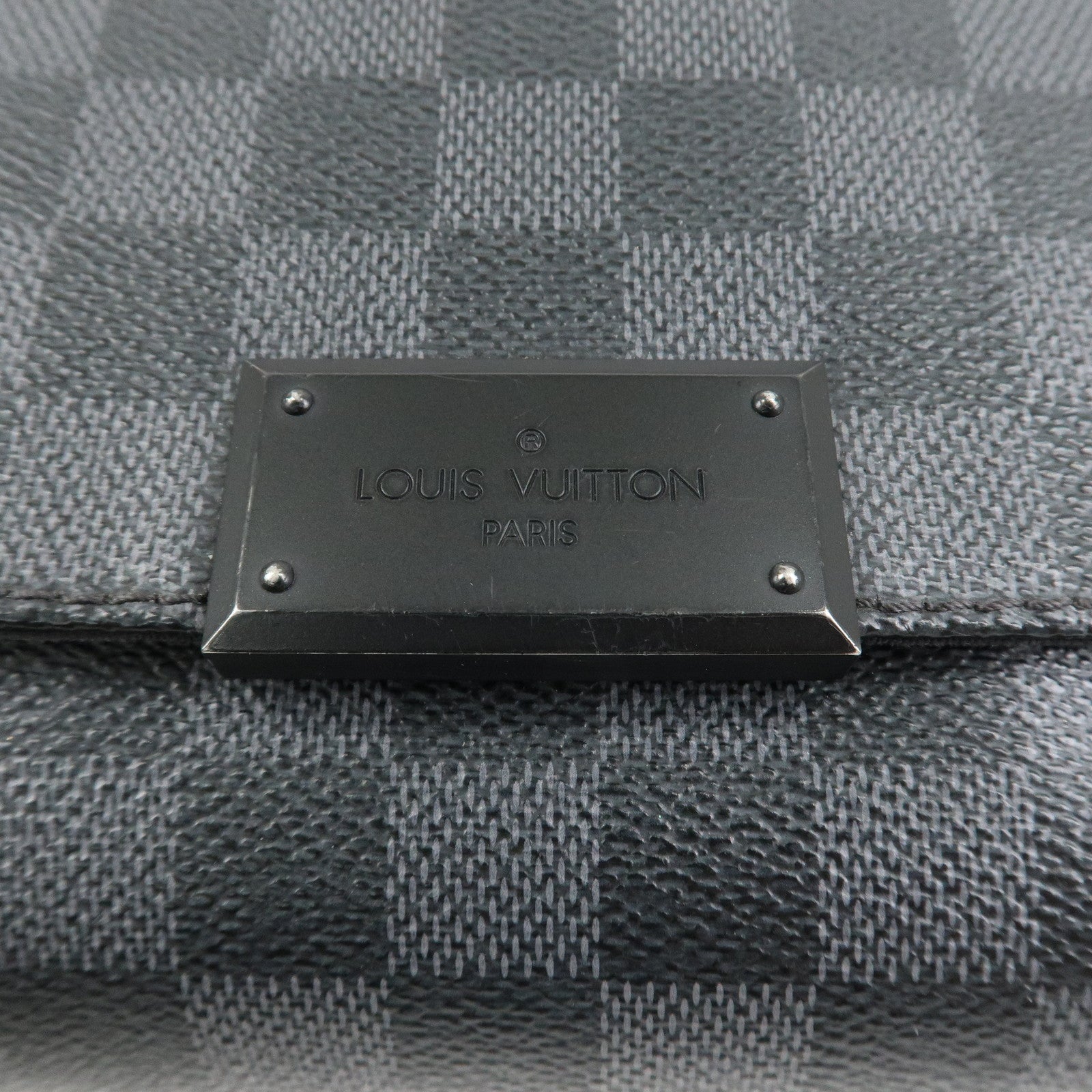 Louis Vuitton Damier Graphite District PM Shoulder Bag Noir N41260
