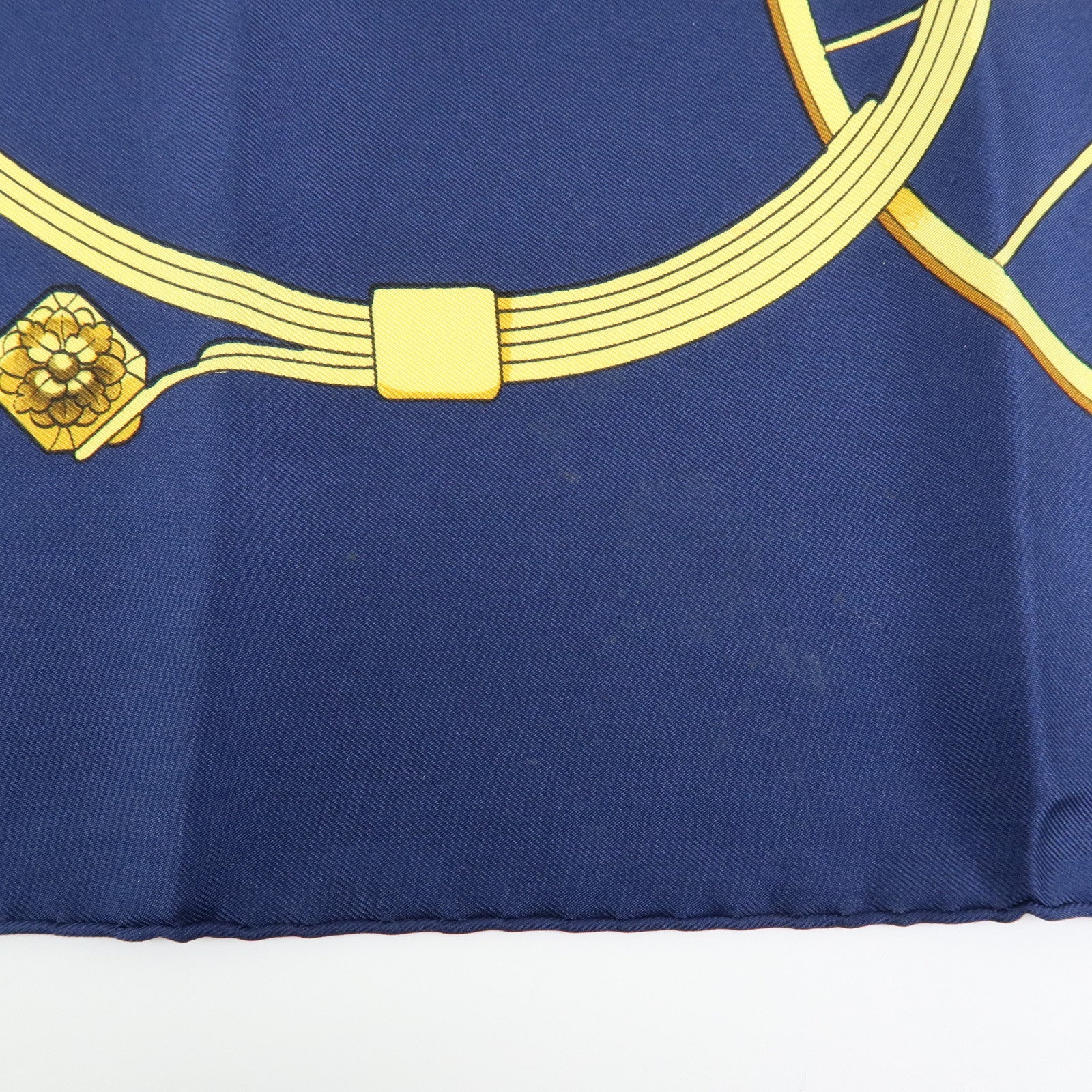 HERMES Carre 90 Silk 100% Scarf SPRINGS Navy Red Yellow White