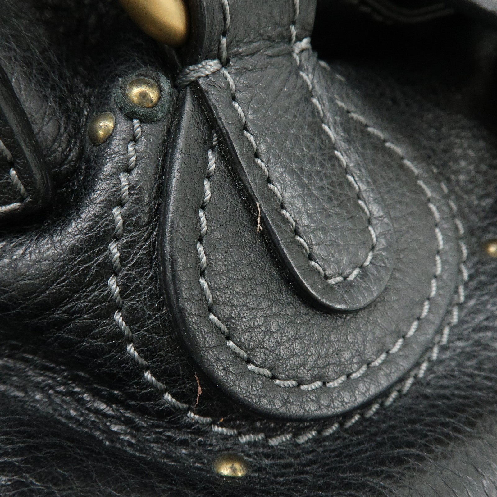Chloe Paddington Leather Hand Bag Shoulder bag Black
