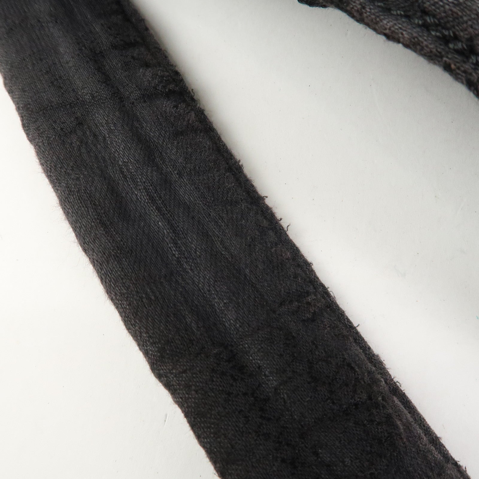 CHANEL Matelasse Canvas Large Shoulder Bag Black Silver