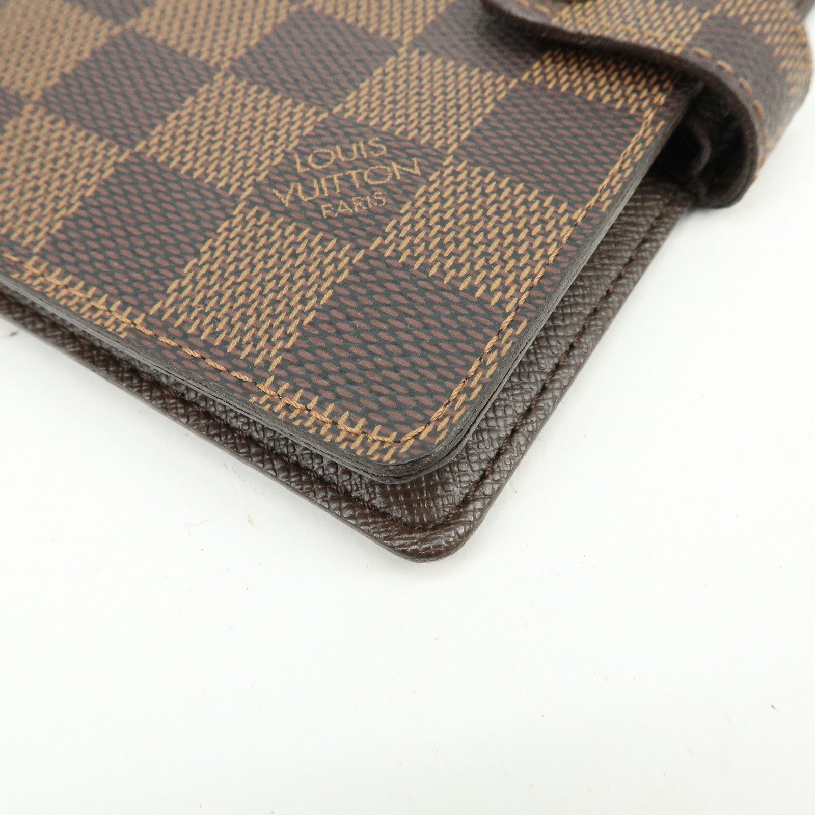 Louis Vuitton Damier Agenda PM Planner Cover Brown R20700