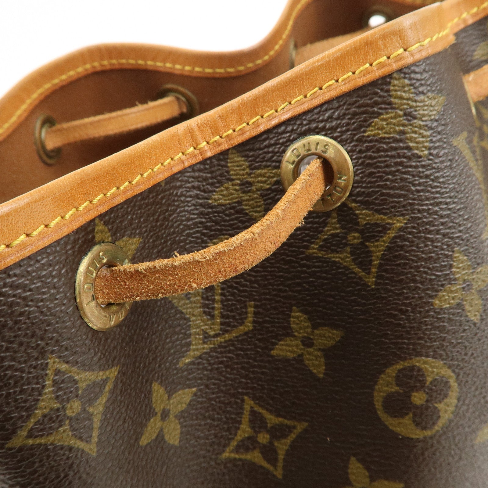 Louis Vuitton Monogram Petit Noe Shoulder Bag Brown M42226