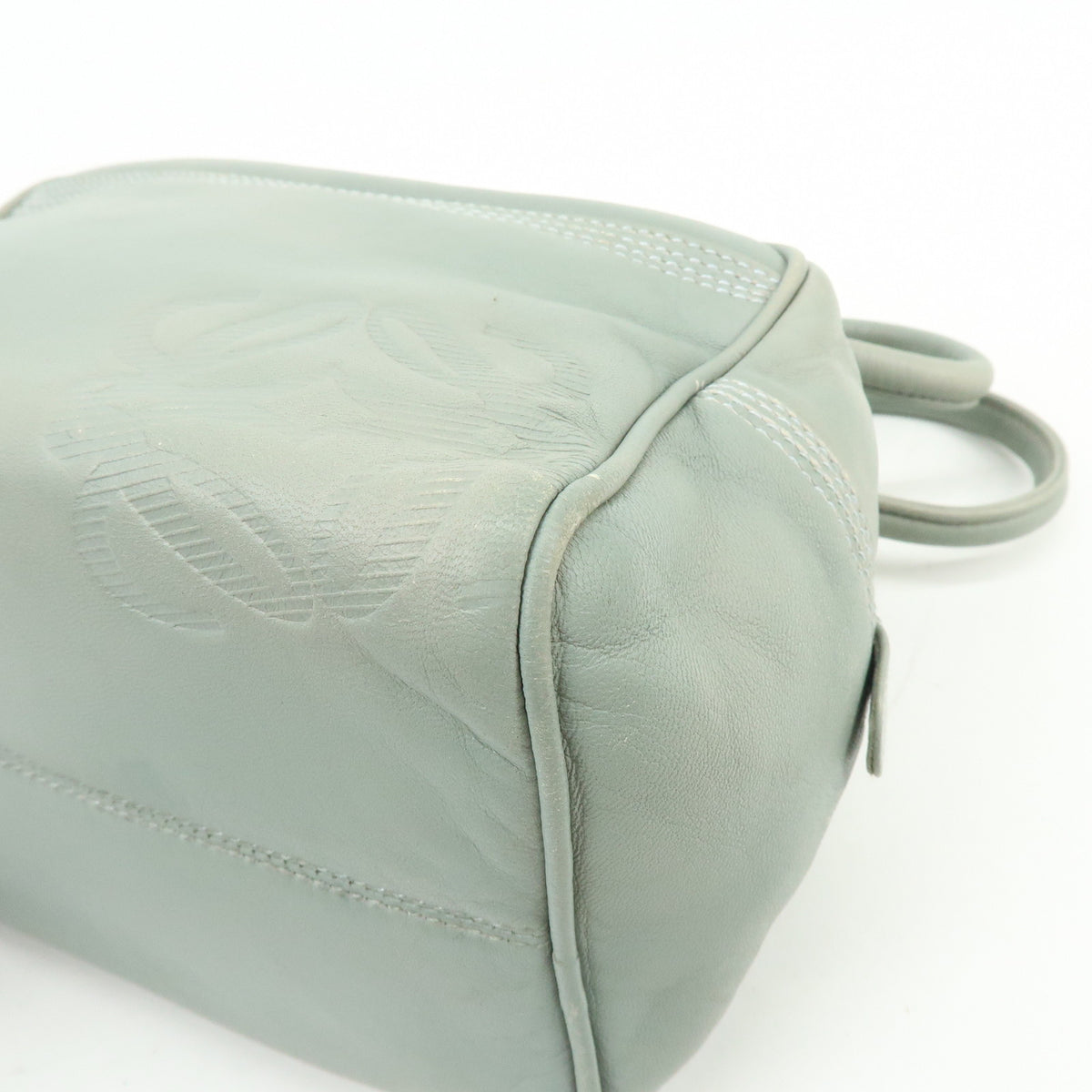 LOEWE Anagram Nappa Leather Mini Hand Bag Blue