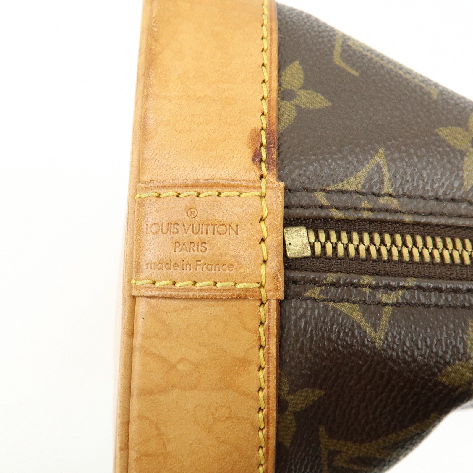 Louis Vuitton Monogram Alma Hand Bag Brown M51130