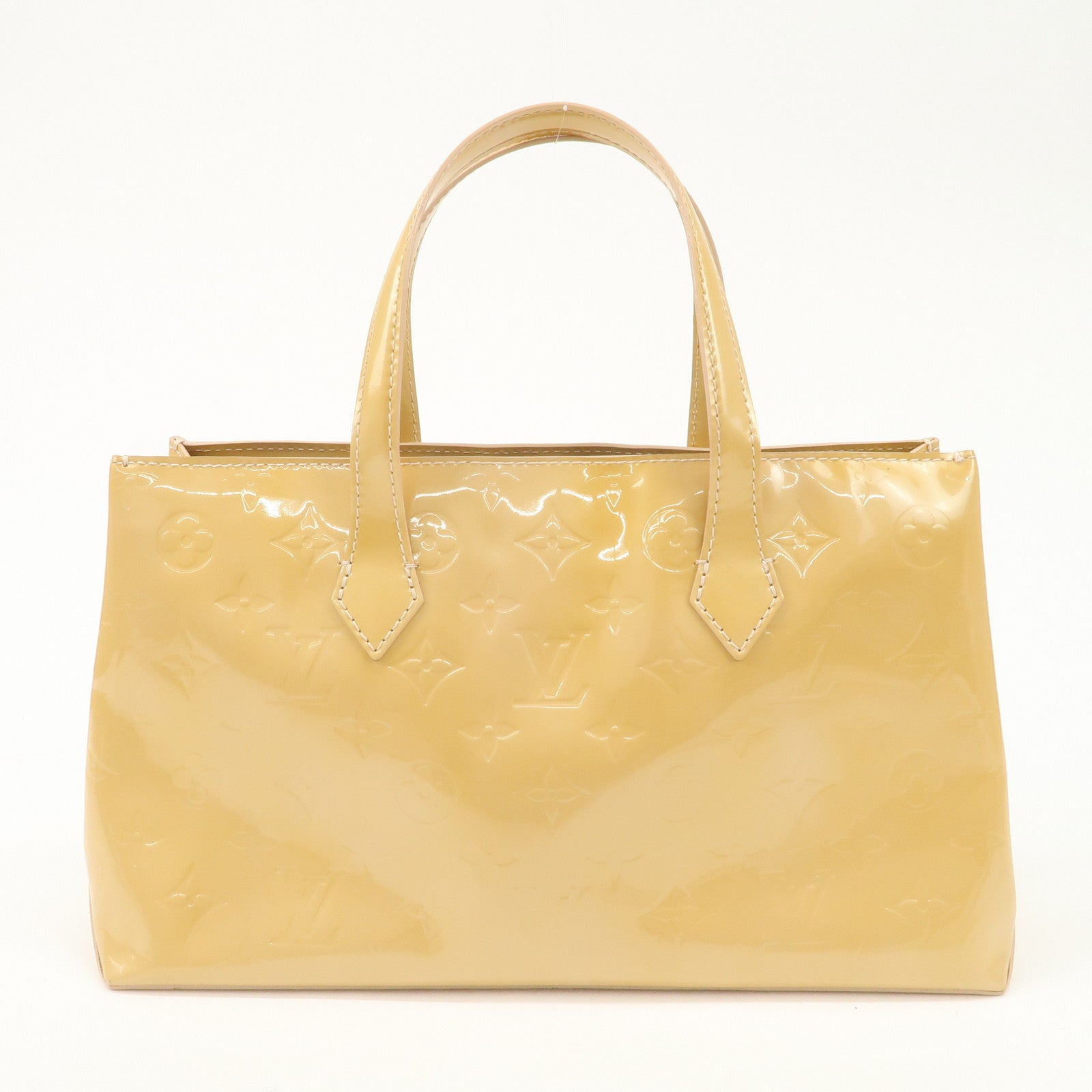 Louis Vuitton Monogram Vernis Wilshire PM Hand Bag M91642 Used