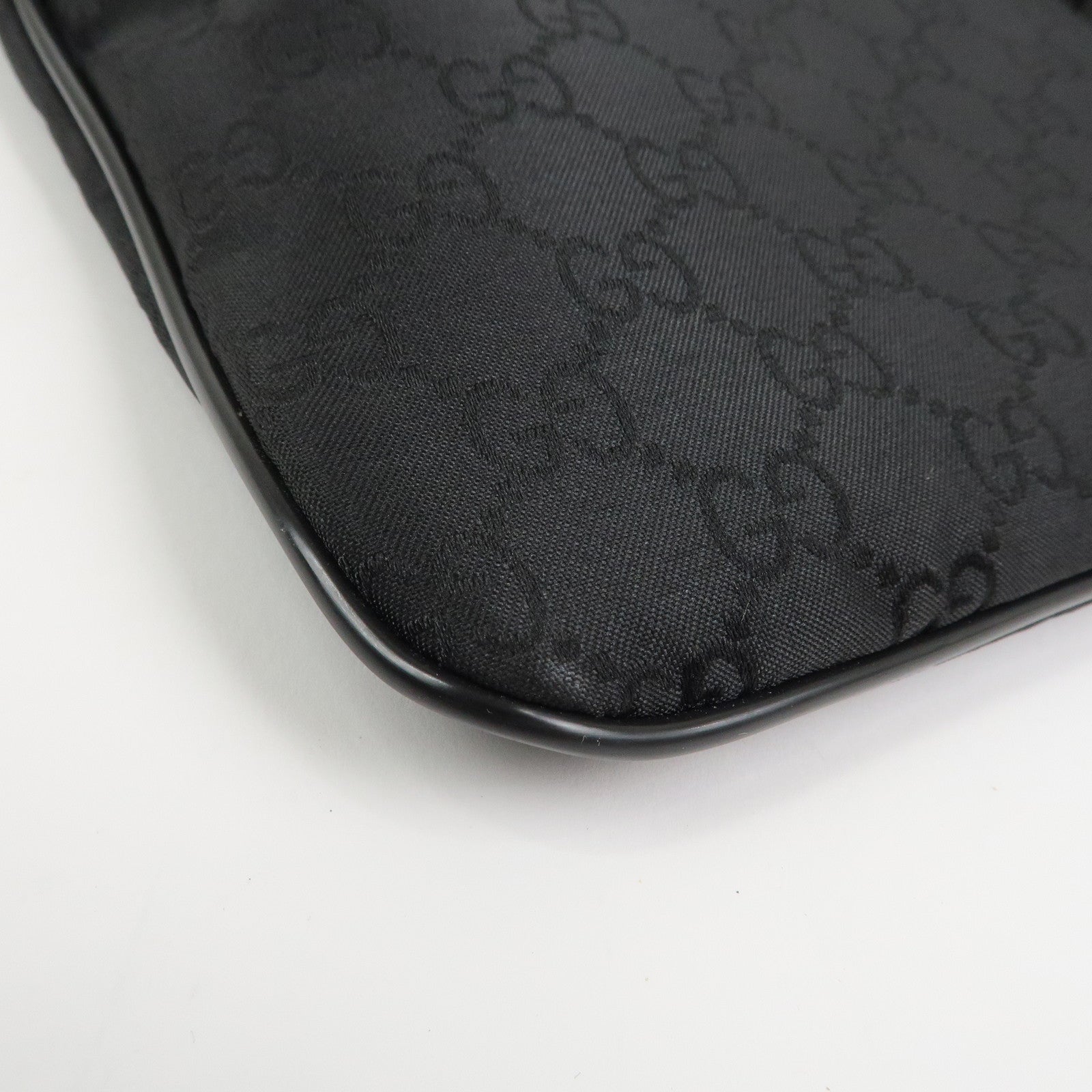 GUCCI Sherry GG Nylon Leather Shoulder Bag Crossbody Bag 449183