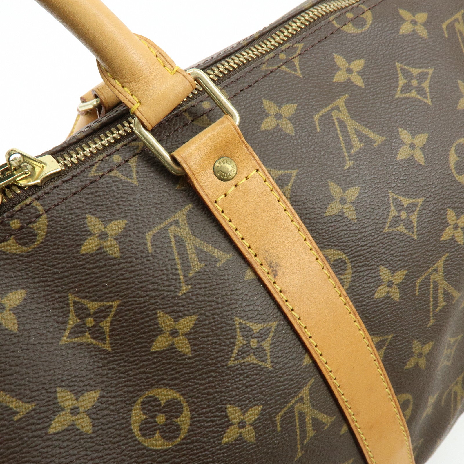 Louis Vuitton Monogram Keep All Bandouliere 50 Boston Bag M41416