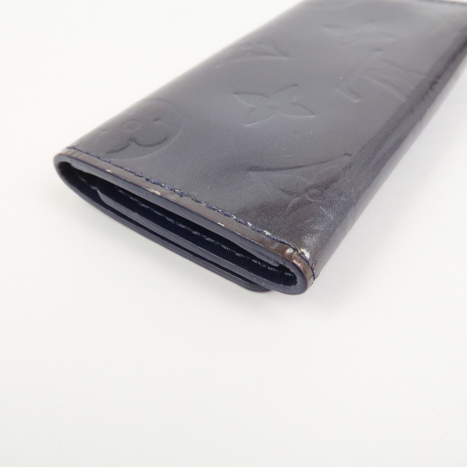 Louis Vuitton Monogram Vernis Multicle 4 Ring Key Case Indigo