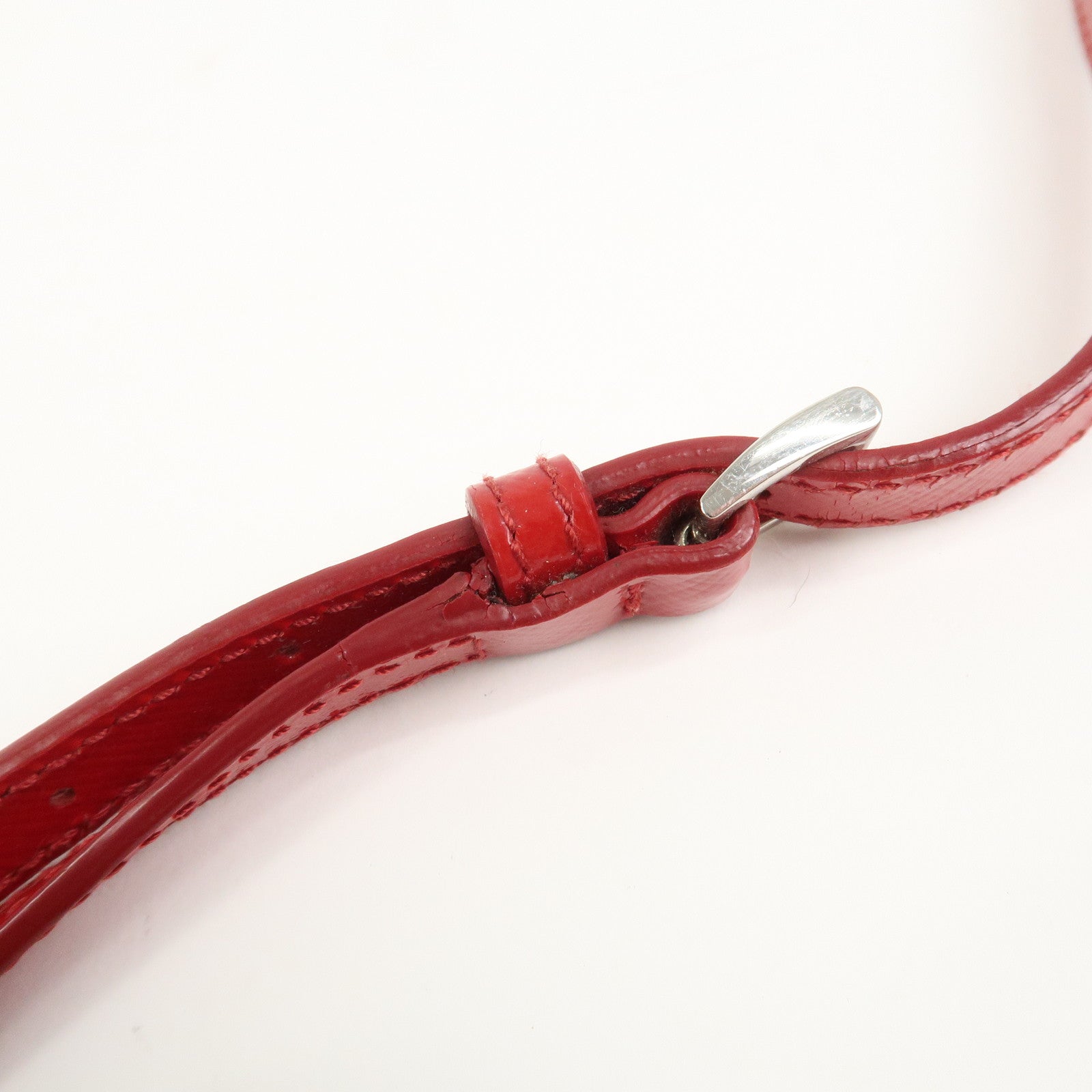 PRADA Saffiano Leather 2Way Mini Shoulder Bag Clutch Bag Red BT1031