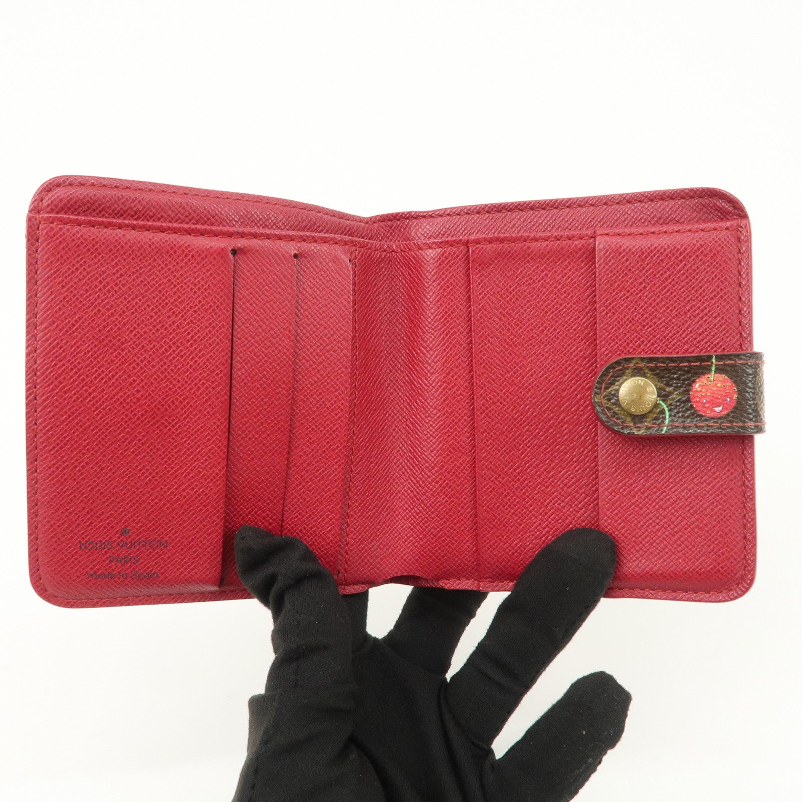 Louis Vuitton Monogram Cherry Compact Zip Bi-fold Wallet M95005