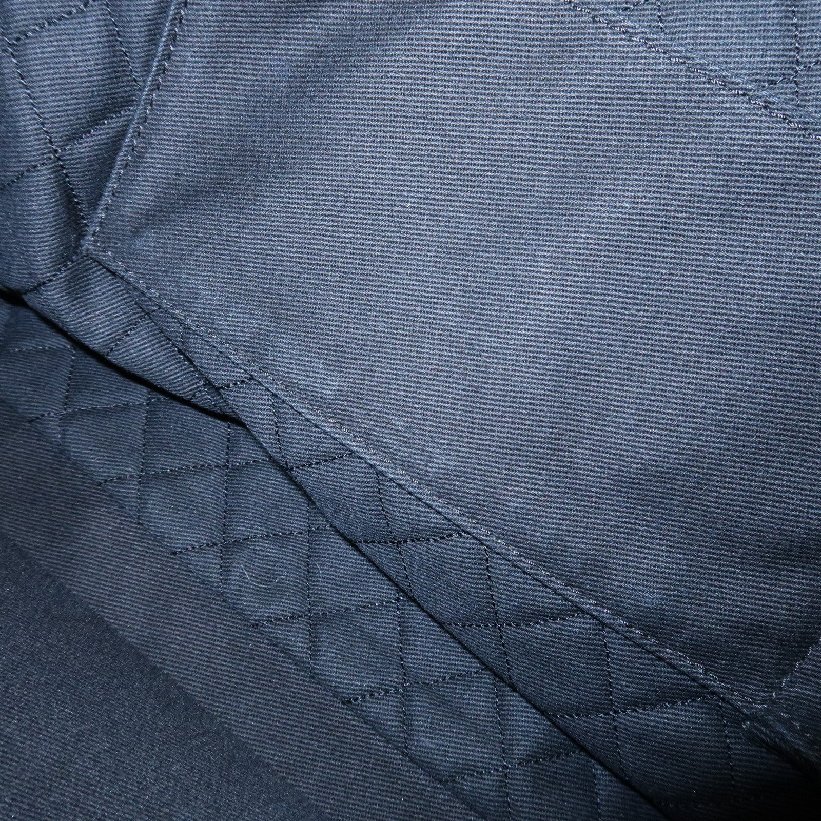 CHANEL COCO Mark Patent Leather Punchcing Tote Bag Shoulder Bag Black Used