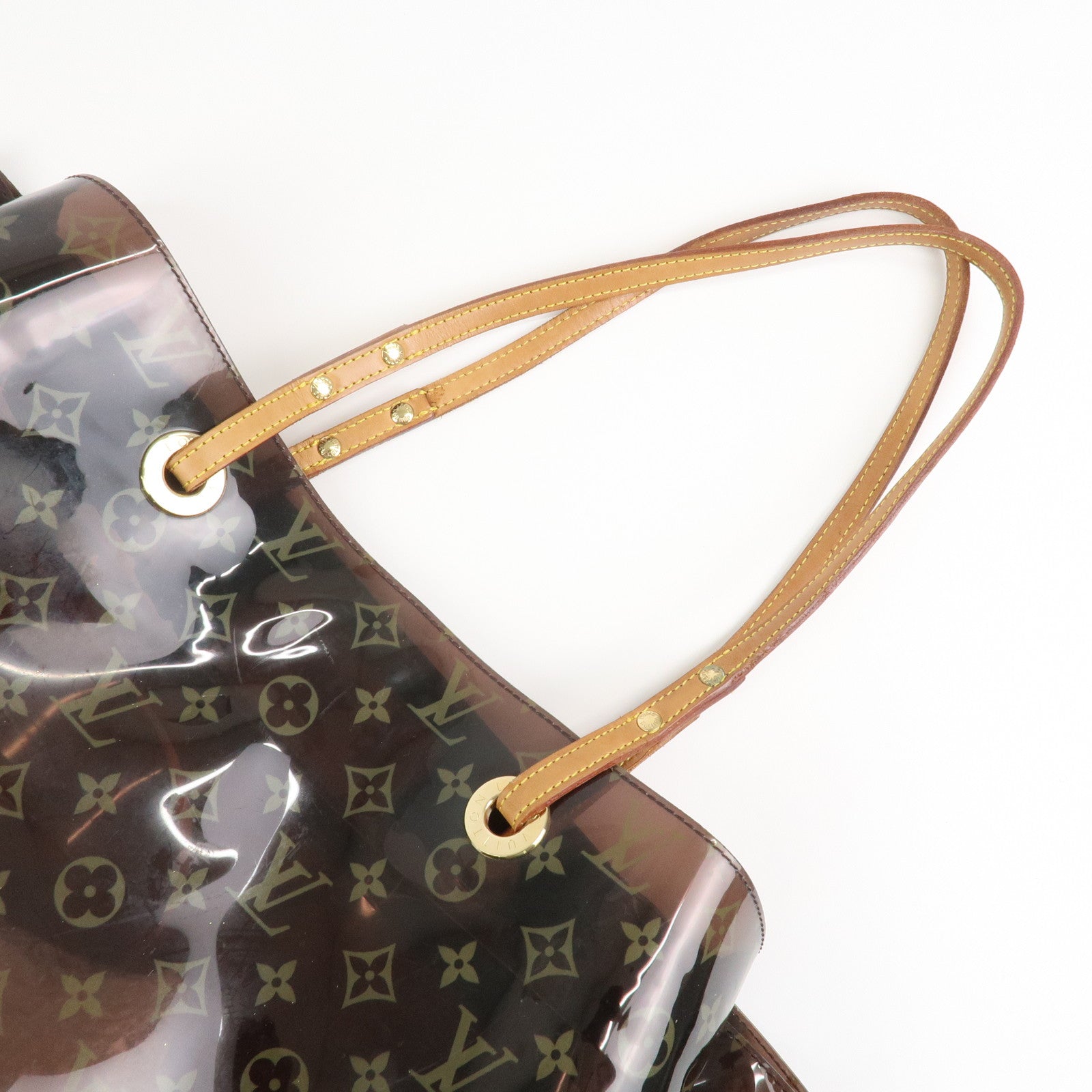 Louis Vuitton Monogram Vinyl Cabas Cruise Tote Bag Brown M50500 Used