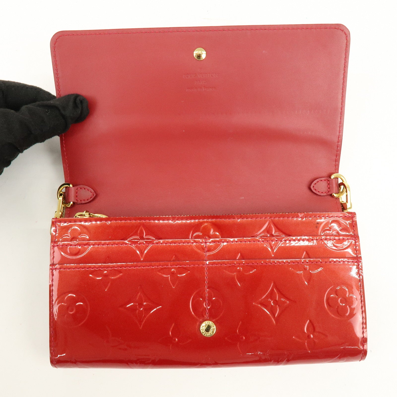 Louis Vuitton Monogram Vernis Portefeuille Sarah Chain Bag M90206