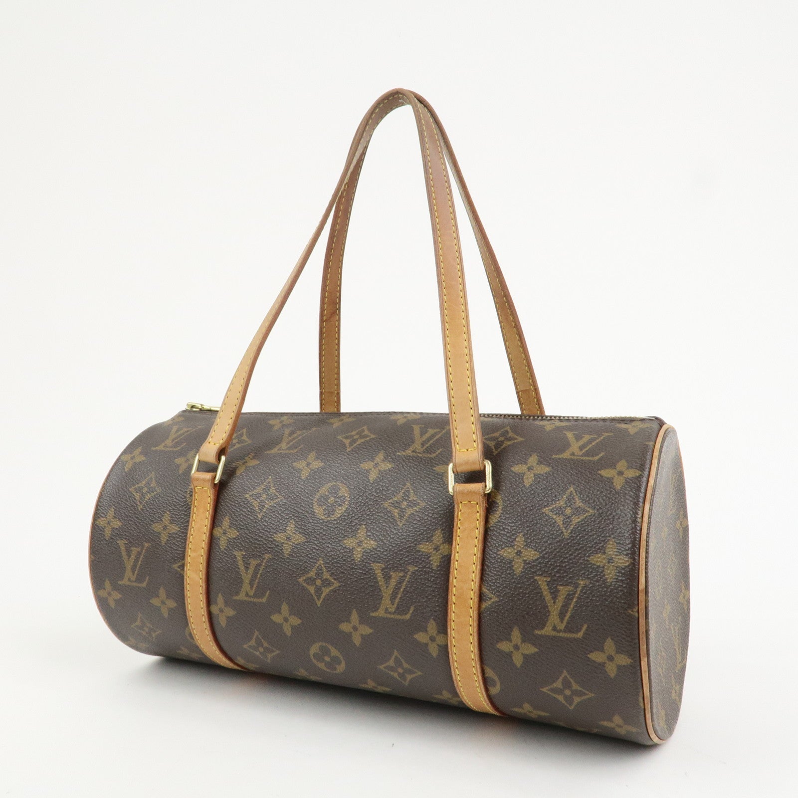 Louis Vuitton Monogram Papillon 30 Hand Bag New Style Brown M51385