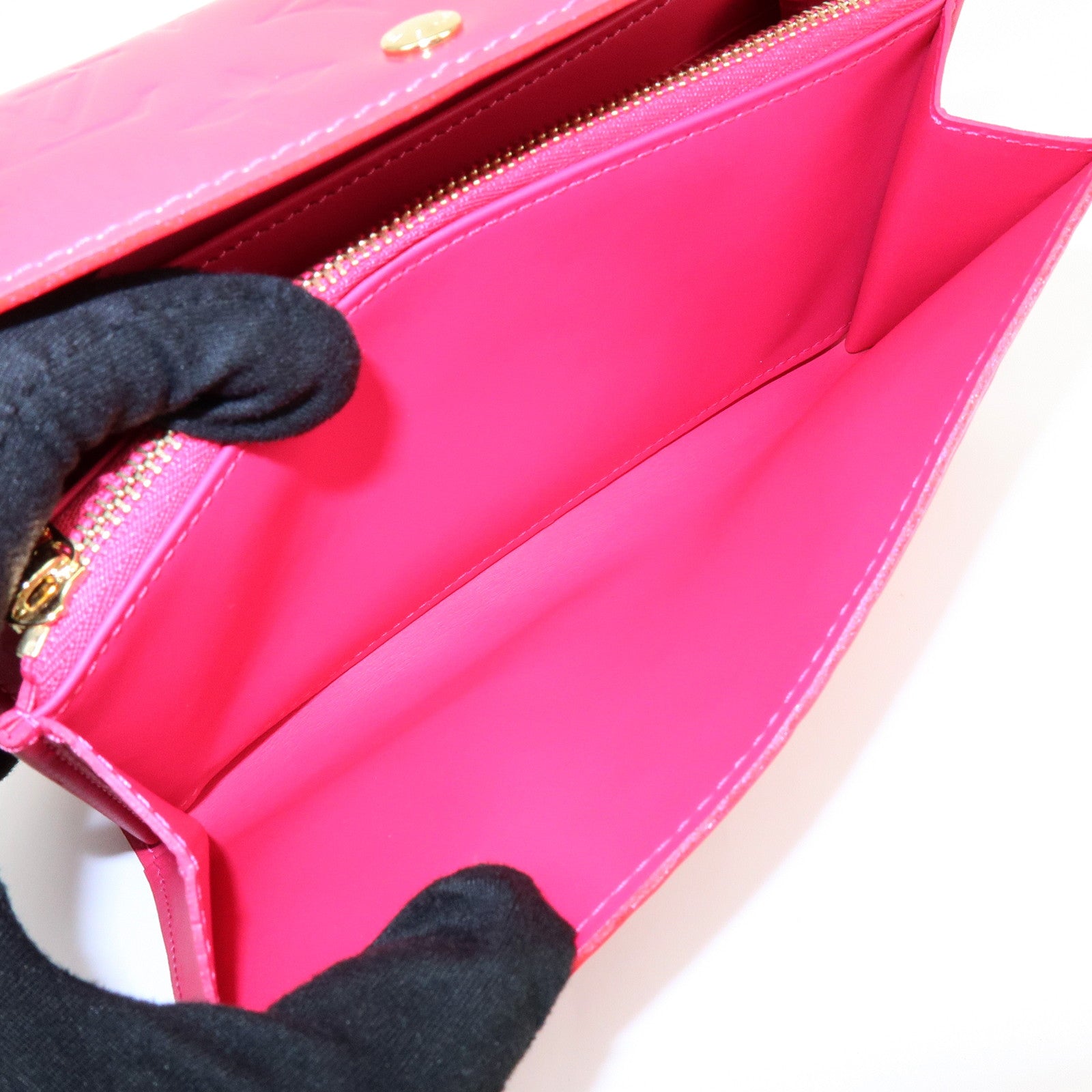 Louis Vuitton Monogram Vernis Portefeuille Sarah Long Wallet M93633