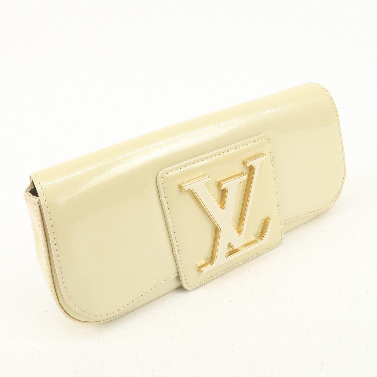 Louis Vuitton Pochette Sobie Clutch Bag Blanccorail M93489 Used