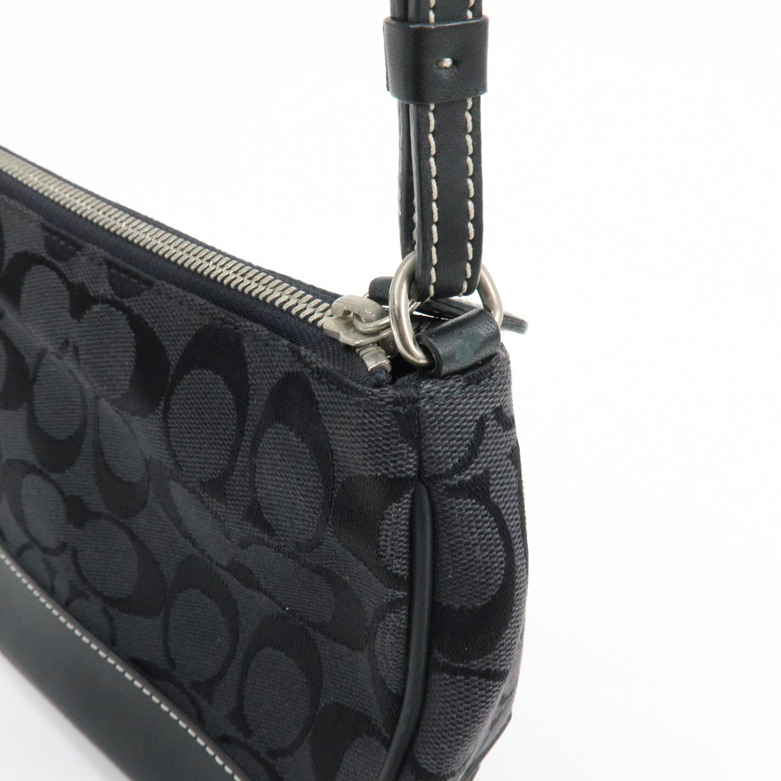 COACH Set of 3 Signature Canvas Leather Wool Shoulder Bag Hand Bag