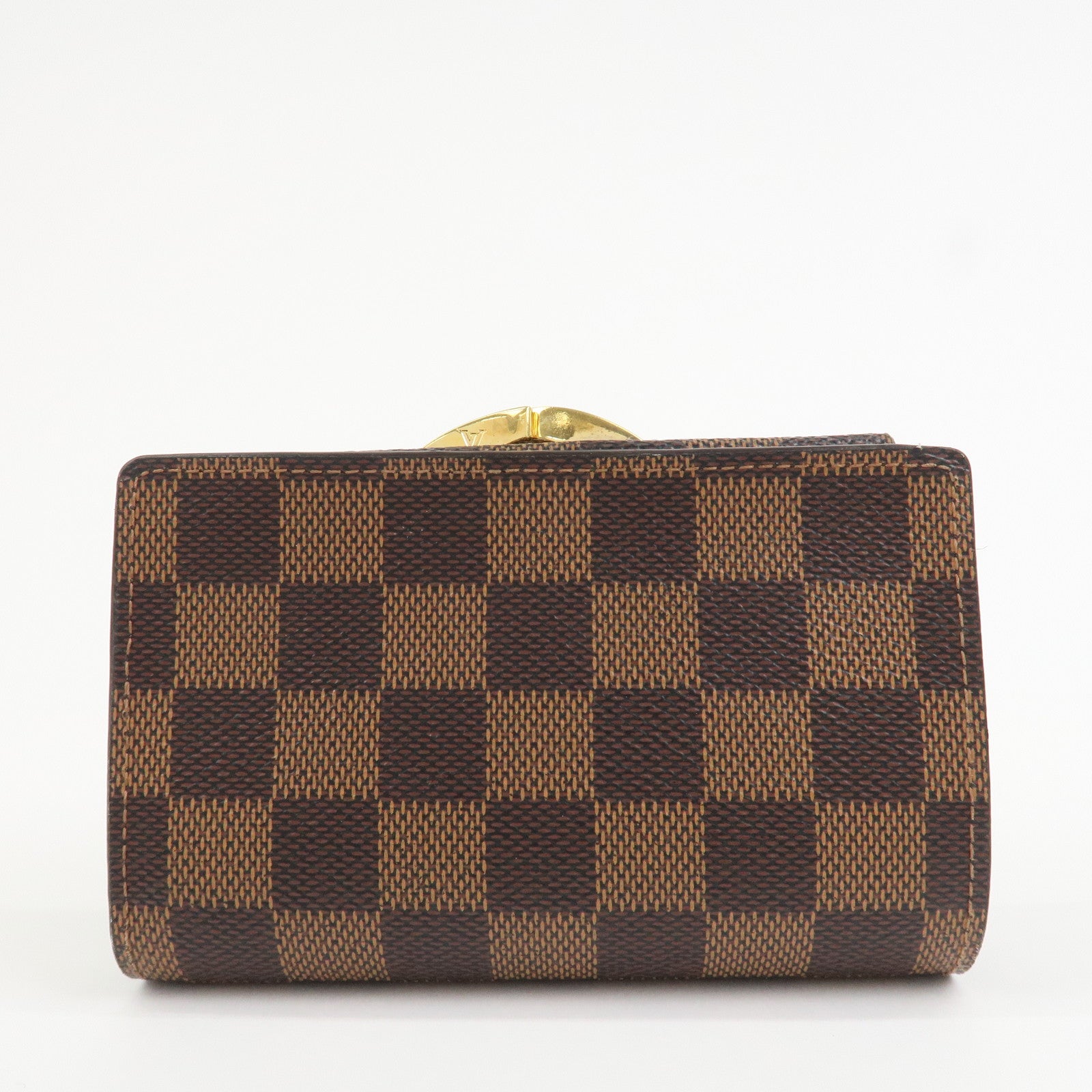 Louis Vuitton Damier Portefeuille Viennois Canvas Bi-fold Wallet Brown N61674