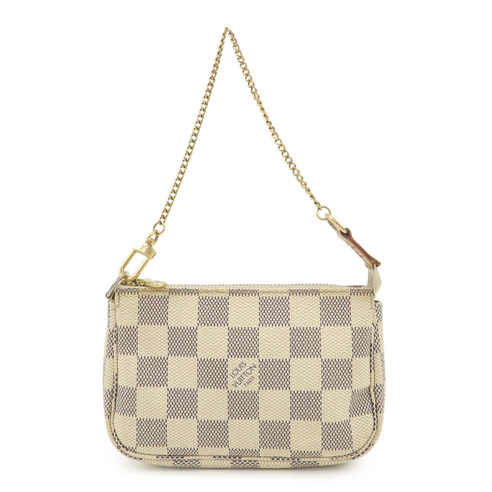 Louis Vuitton Damier Azur Mini Pochette Accessoires Pouch N58010 Used
