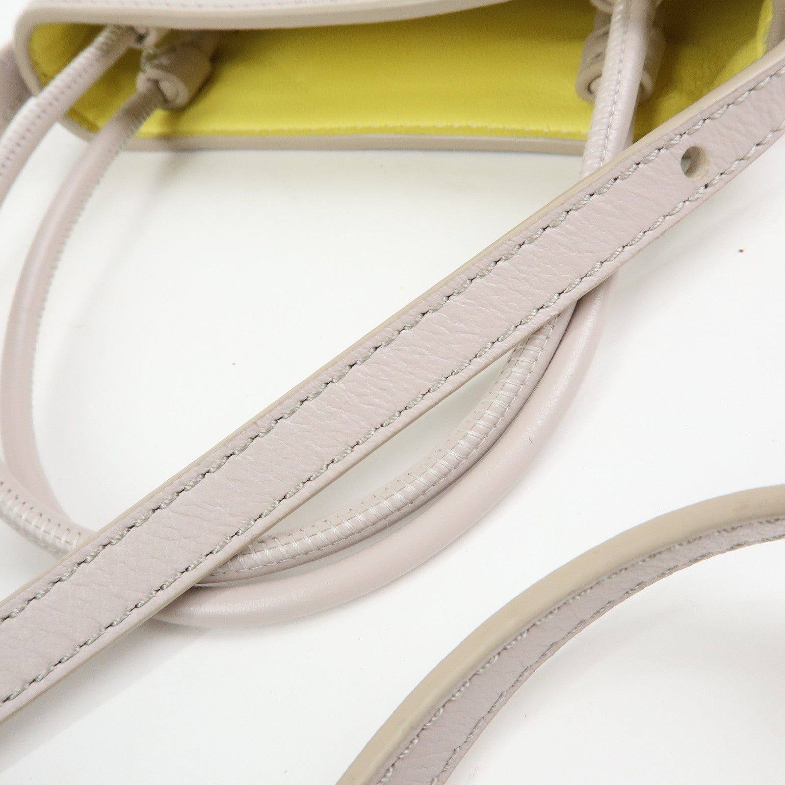 Chloe Sense Micro Leather 2Way Bag Shoulder Bag Hand Bag Pink Beige