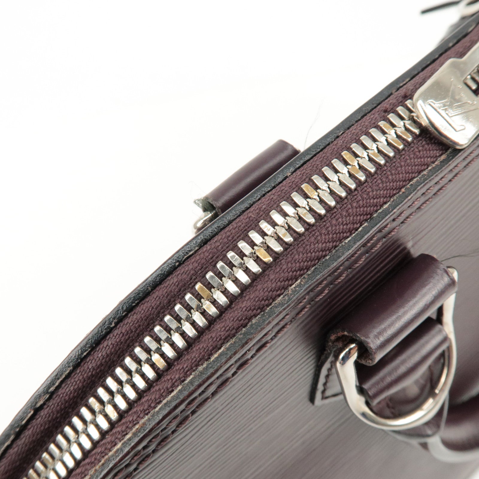 Louis Vuitton Epi Leather Alma PM Hand Bag Cassis M5280K Used