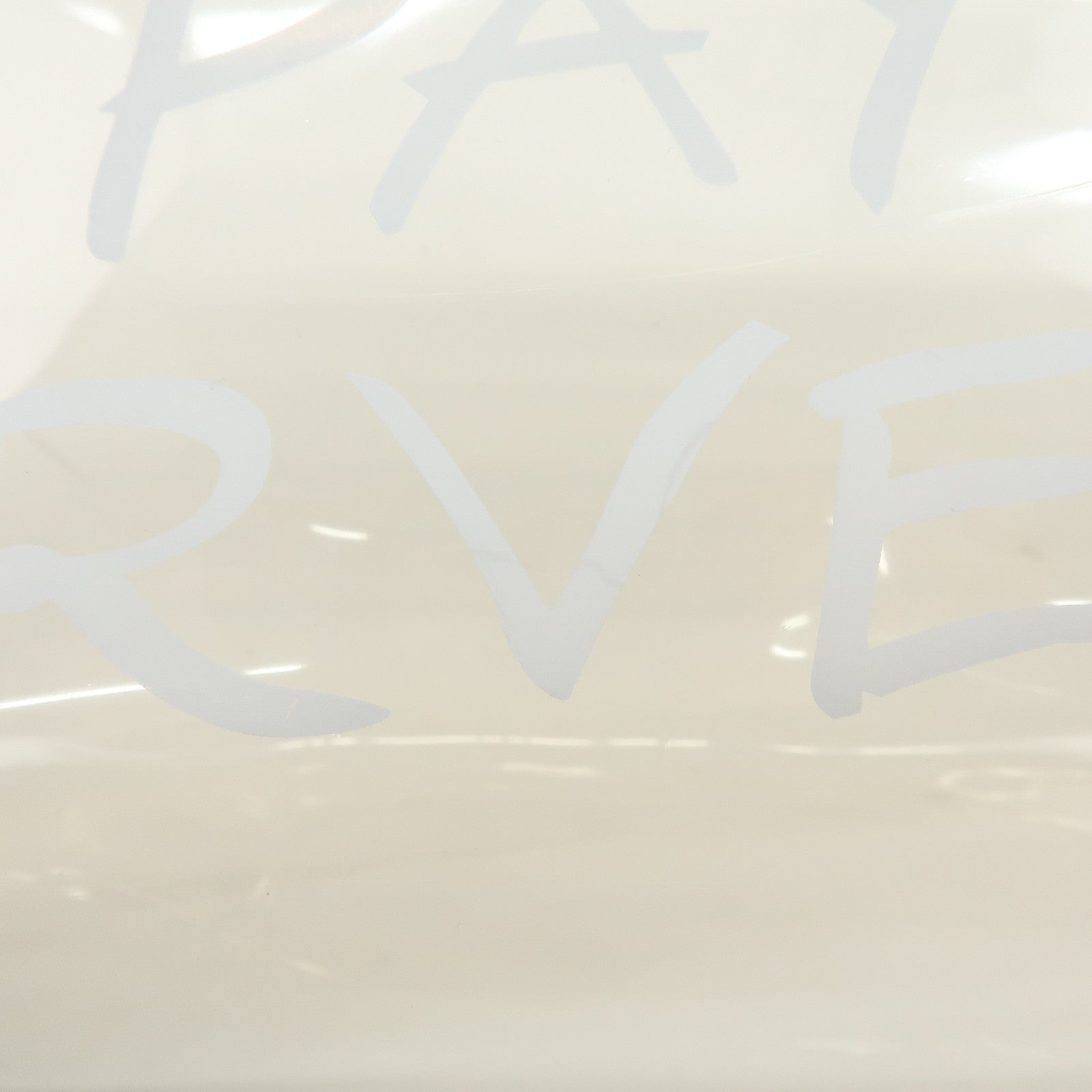 HERMES Kelly Vinyl Hand Bag Clear Transparent