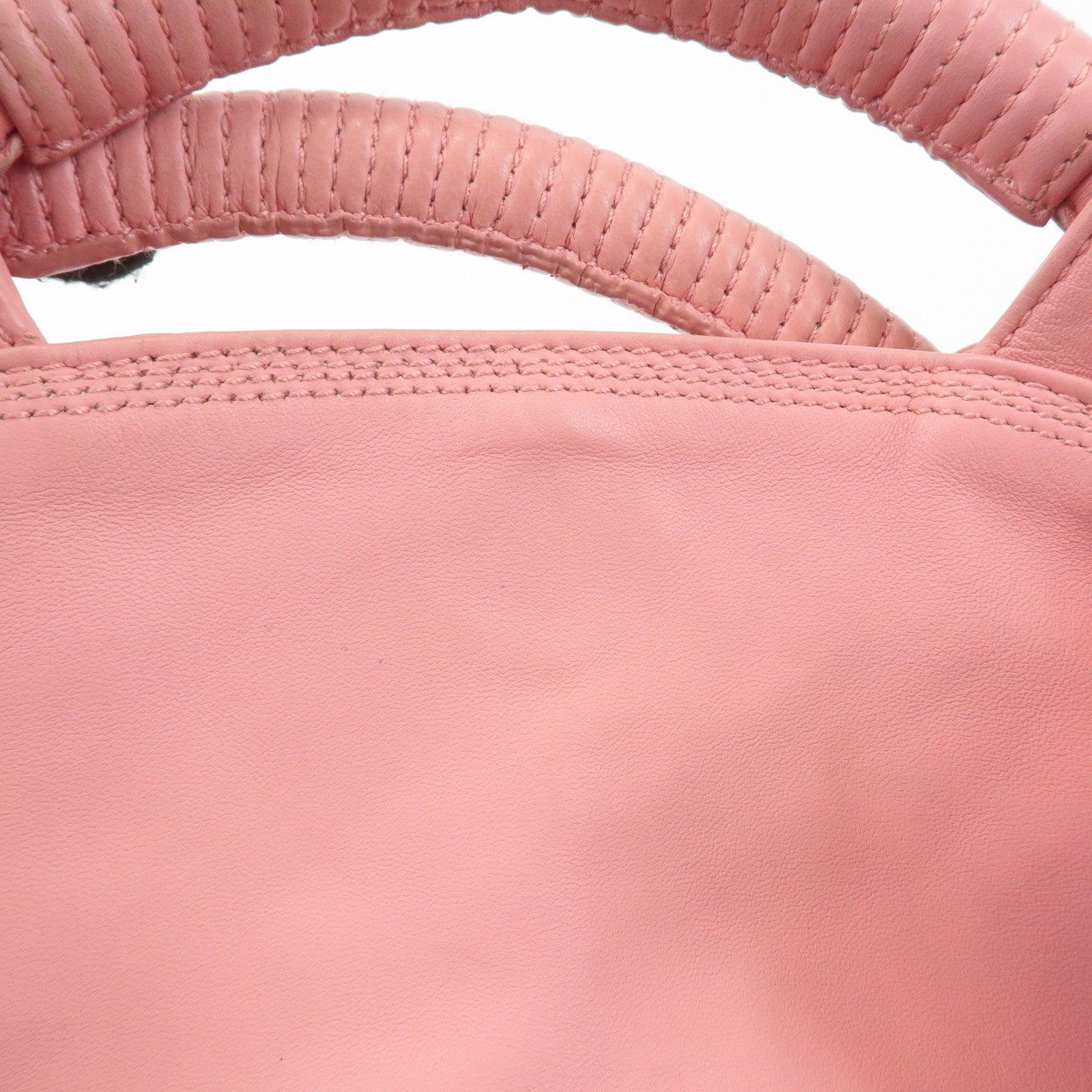 LOEWE Anagram Leather Nappa Aire Shoulder Hand Bag Pink Used