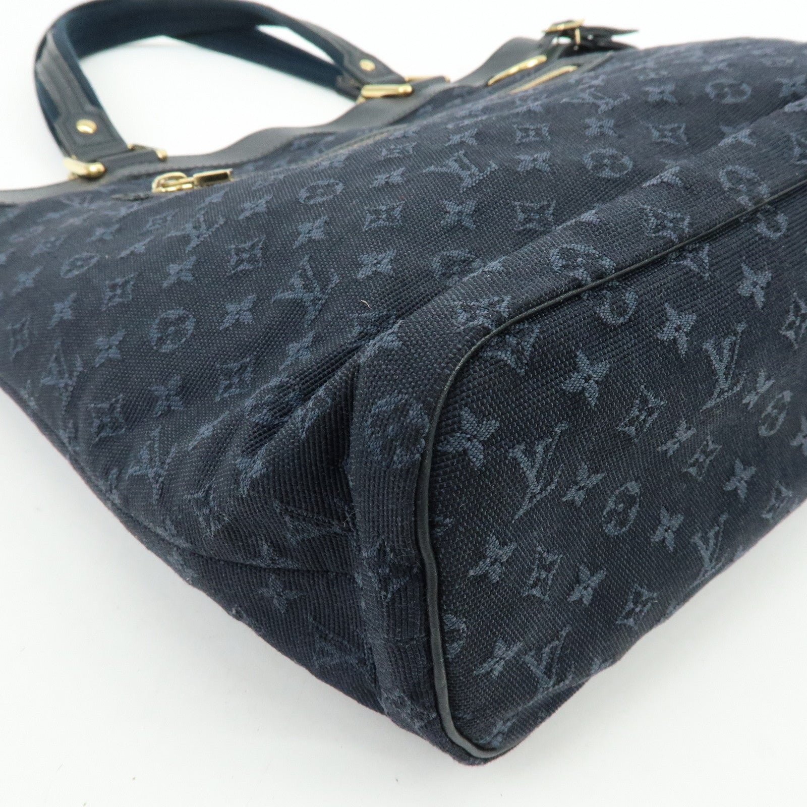 Louis Vuitton Monogram Mini Canvas Lucille GM Tote Bag Blue M92679