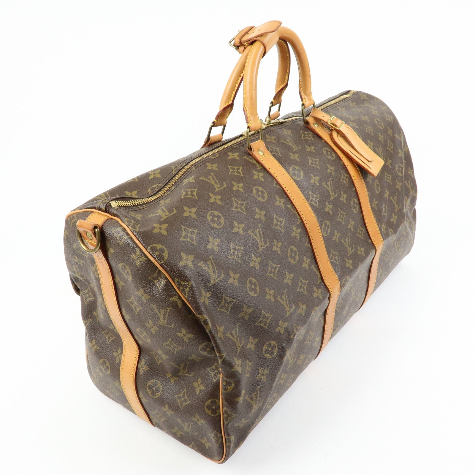 Louis Vuitton Monogram Keep All Bandouliere 55 Boston Bag M41414