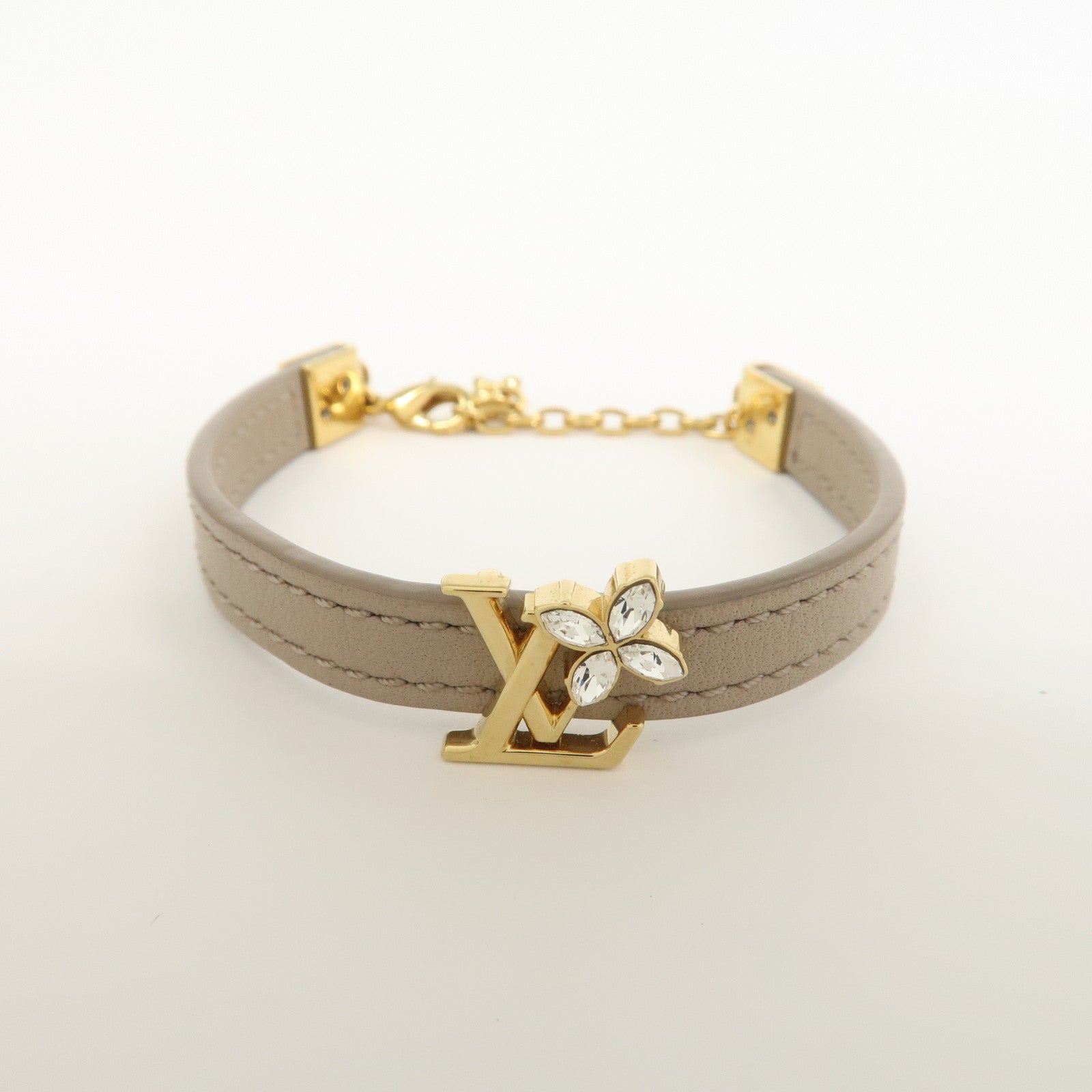 Louis Vuitton Leather Iconic Flower Bracelet Galet M8817
