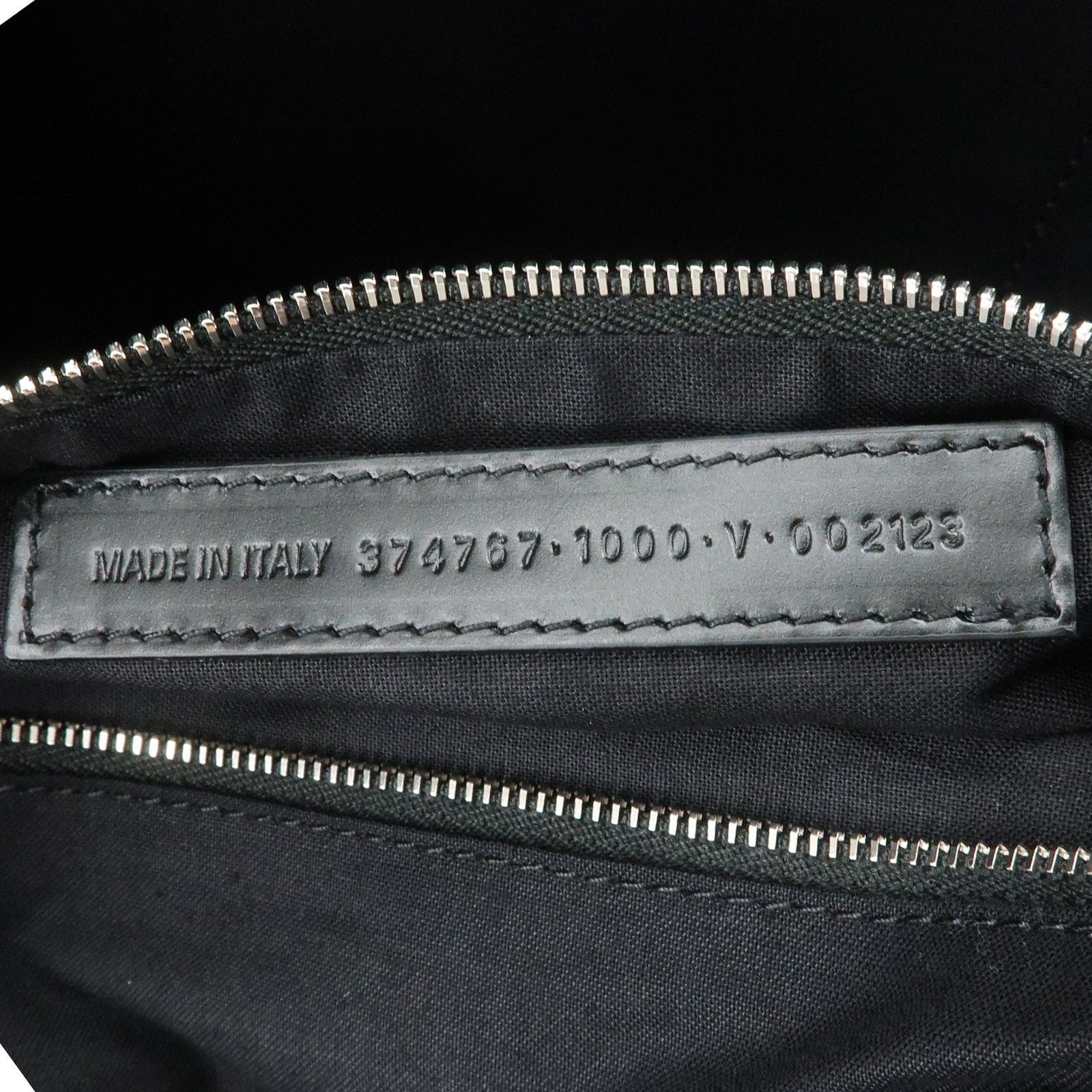 BALENCIAGA NAVY CABAS Canvas Tote Bag Shoulder Bag Black 374767