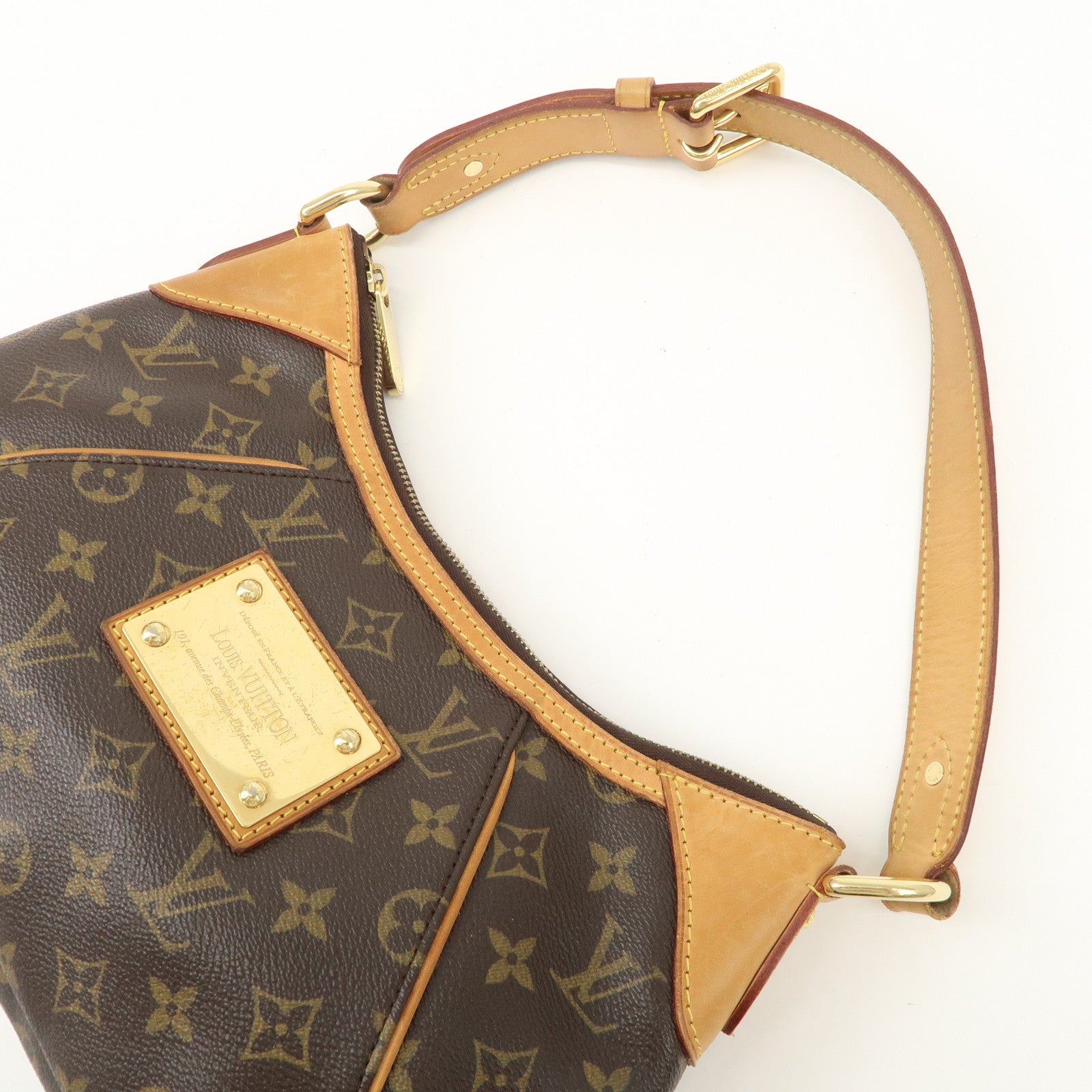 Louis Vuitton Monogram Thames PM Shoulder Bag Brown M56384 Used